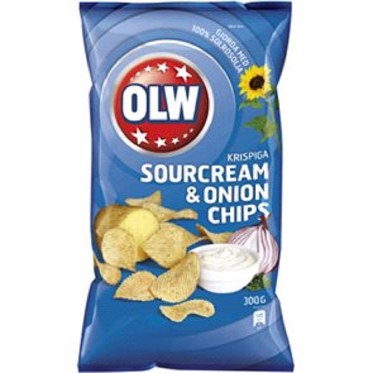 Chips****Sour Creme Onion 300G OLW Beställningsvaror