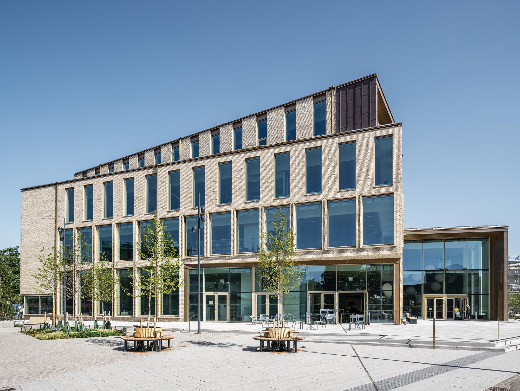 Argus kulturhus i Falkenberg. Arkitekt – Fojab. Foto: Felix Gerlach. Argus kulturhus i Falkenberg. Arkitekt – Fojab. Foto: Felix Gerlach.
