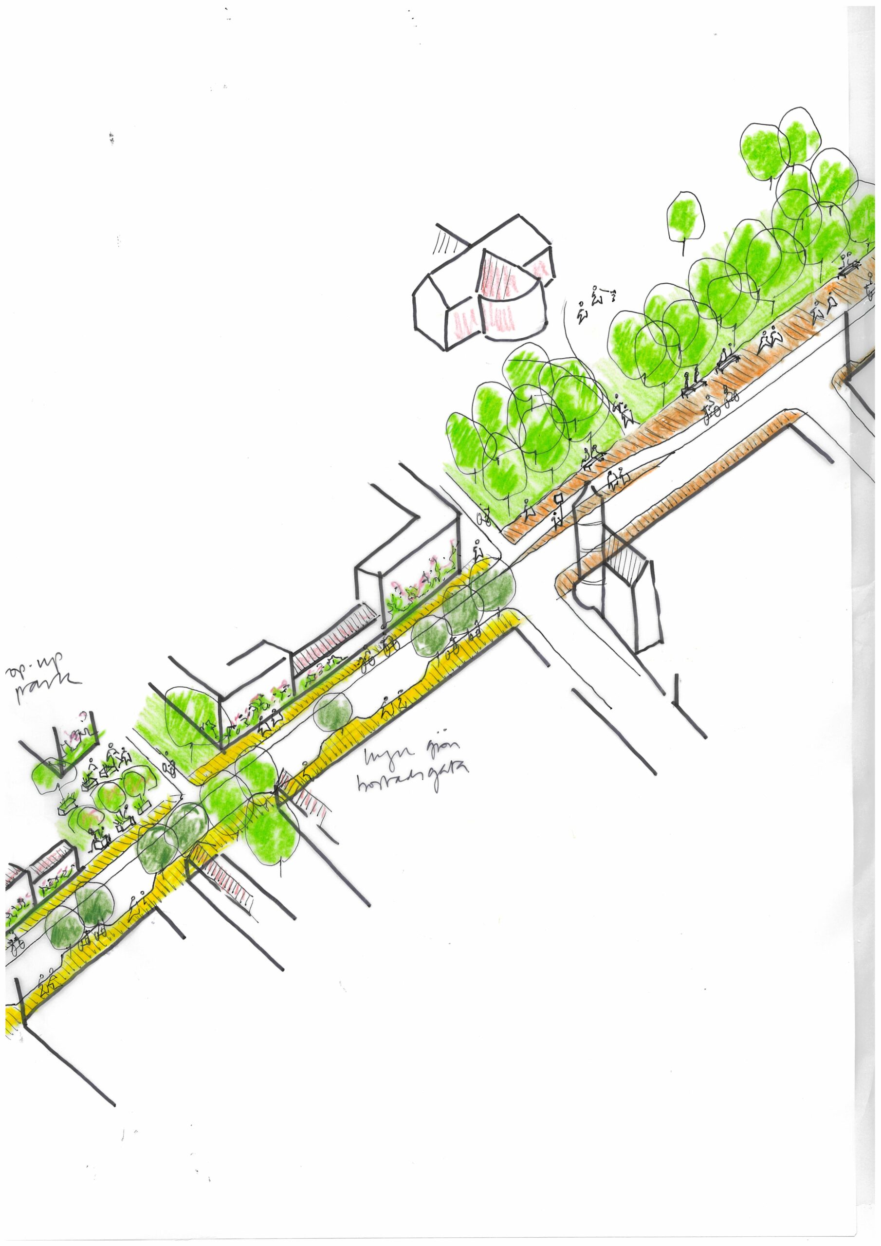 Storgatan och Eriksgatan i Landskrona, FOJAB.