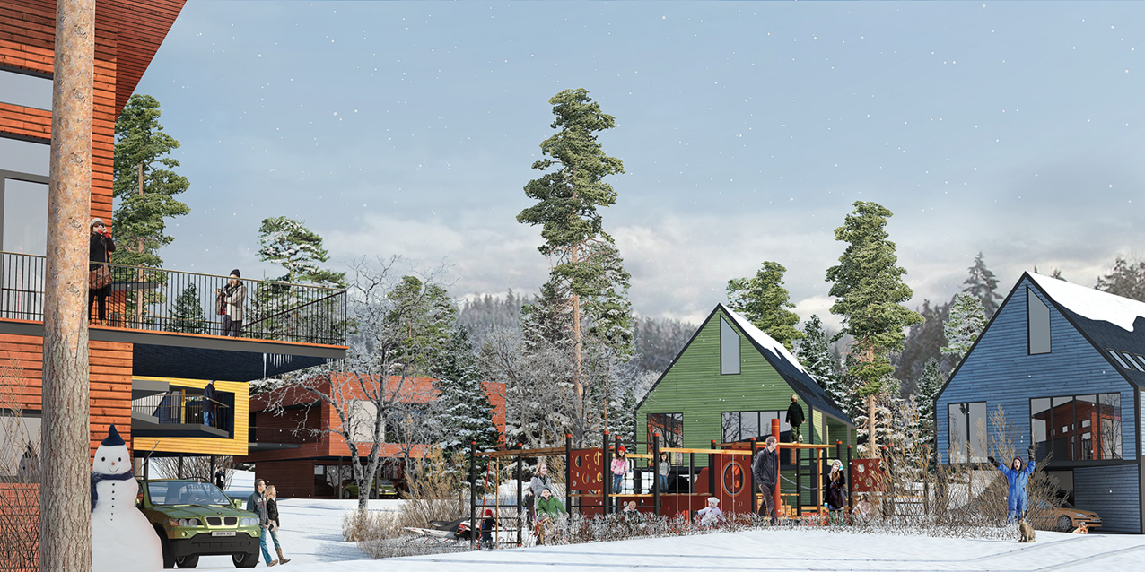 Gällivare samhällsomvandling. Bild: Alma Arkitekter