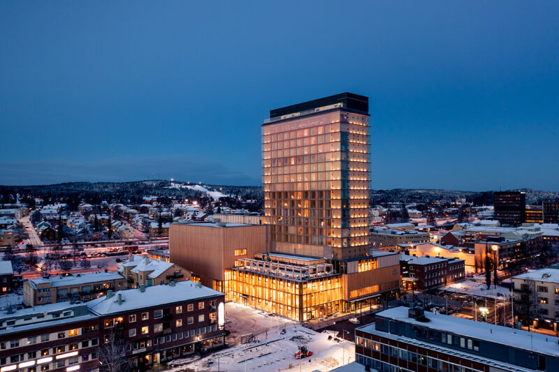 Arkitekturgalan 2026 äger rum i Sara Kulturhus i Skellefteå. Foto: Visit Skellefteå.