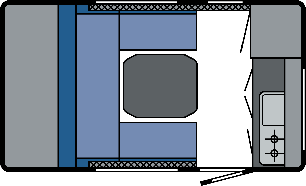 320 RS Metropolis, Dubbelbädd