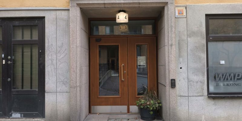 Ny armatur med husnummer