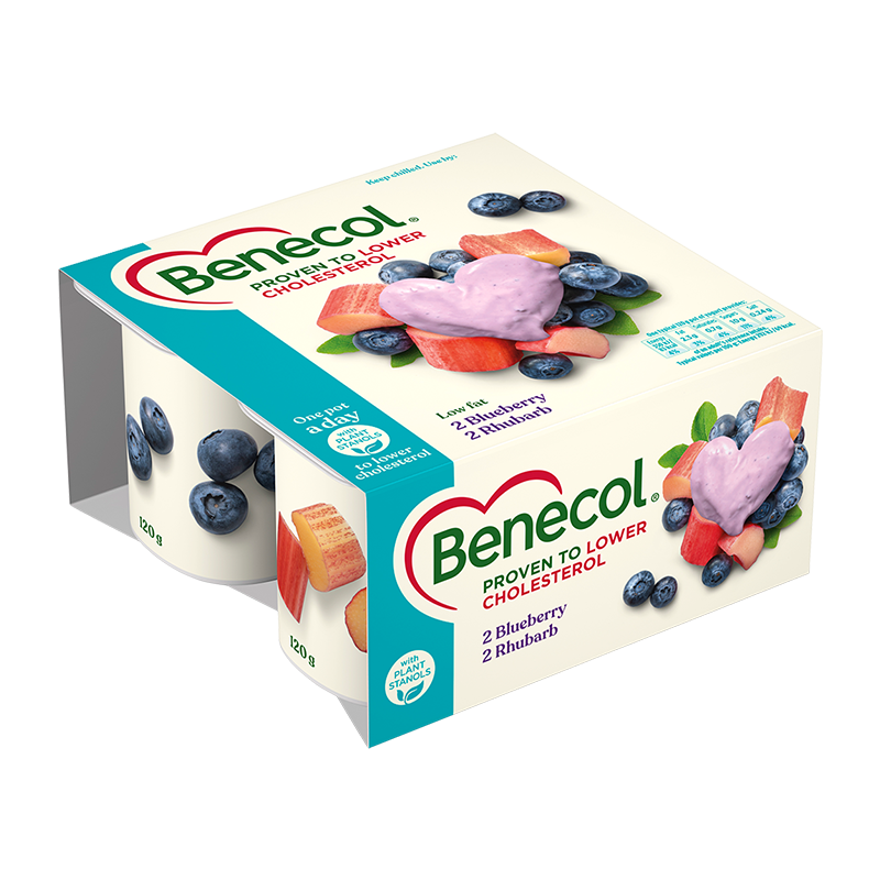Blueberryrhubarb Yogurt Benecol Ireland