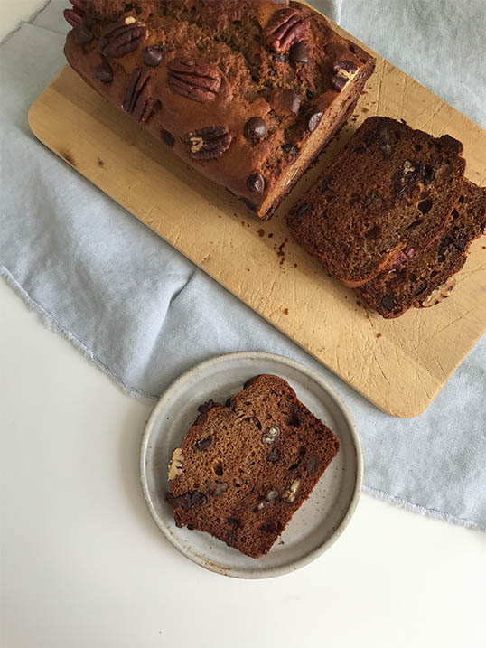 Banana-bread-Benecol Chocolate and Pecan Banana Bread
