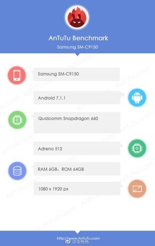 Samsung Galaxy C10 Plus в AnTuTu