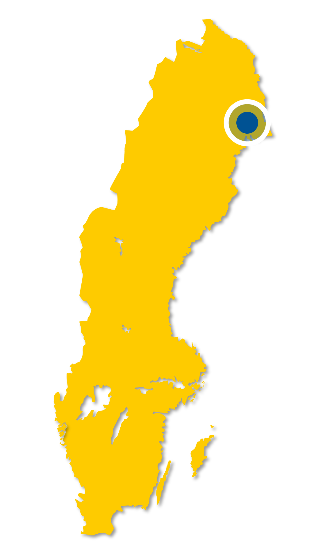 Norrbotten liegt im äußersten Nordosten von Schweden und grenzt an