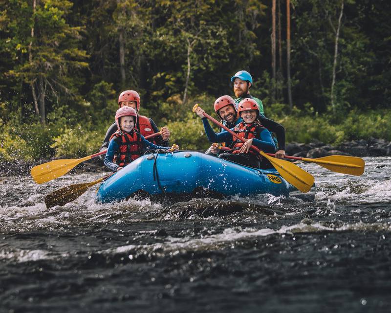 River rafting in Idre, Dalarna