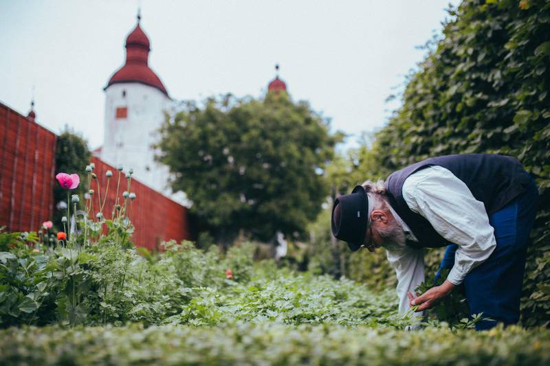 Schlossgarten von Schloss Läckö, Westschweden