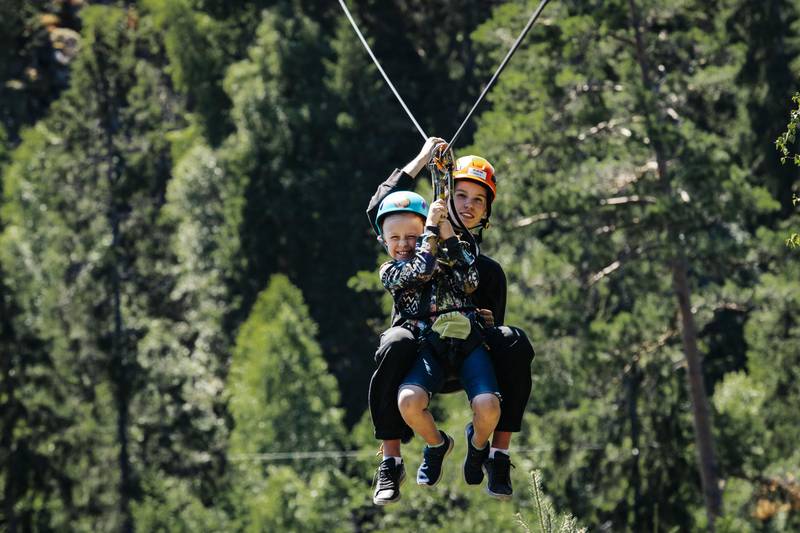 Zipline with kids, Småland