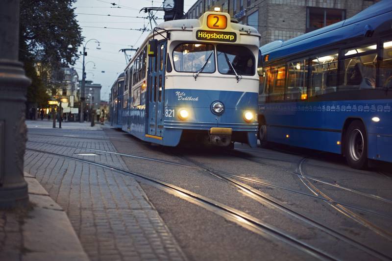 Classic tram in Gothenburg