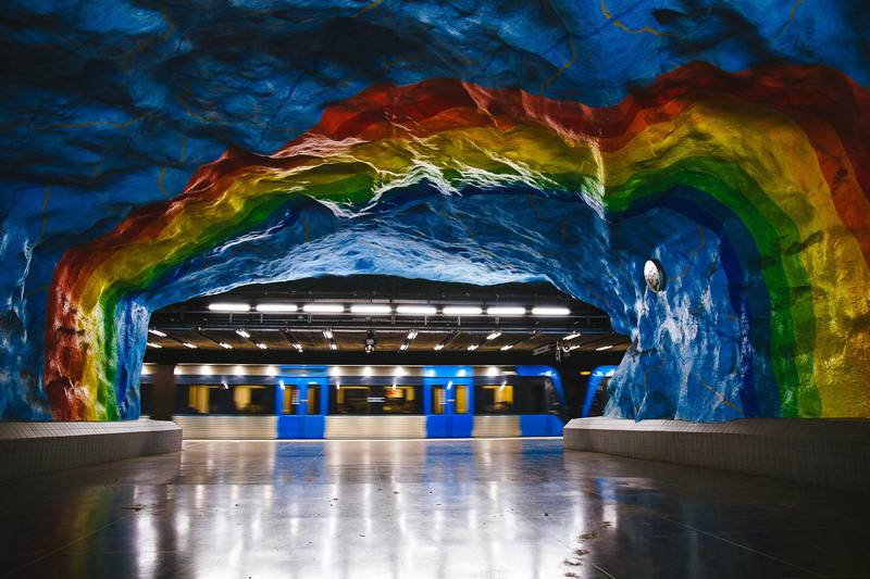 Subway art, Stockholm