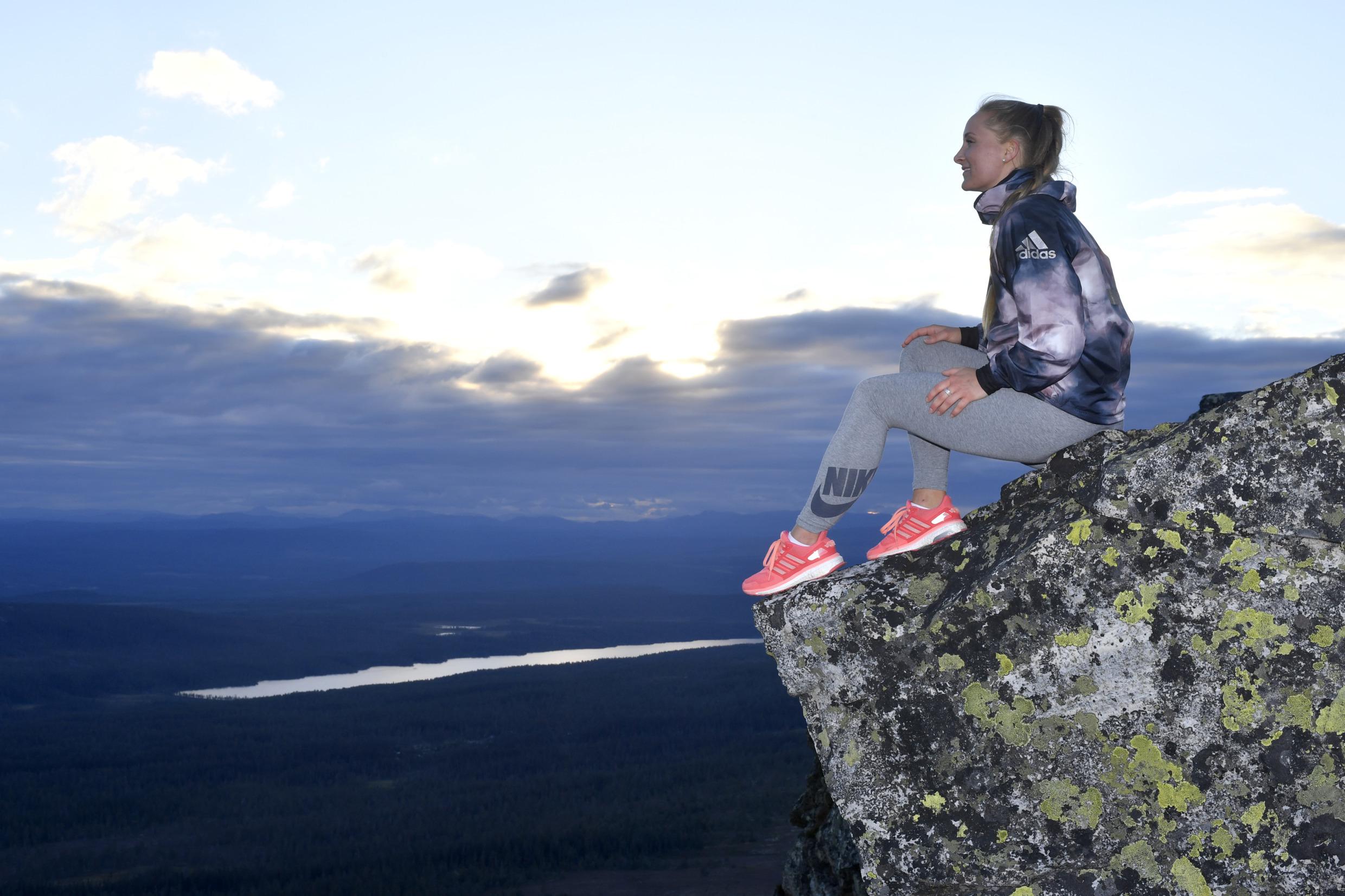 Genieten van het uitzicht in Städjan, Dalarna.