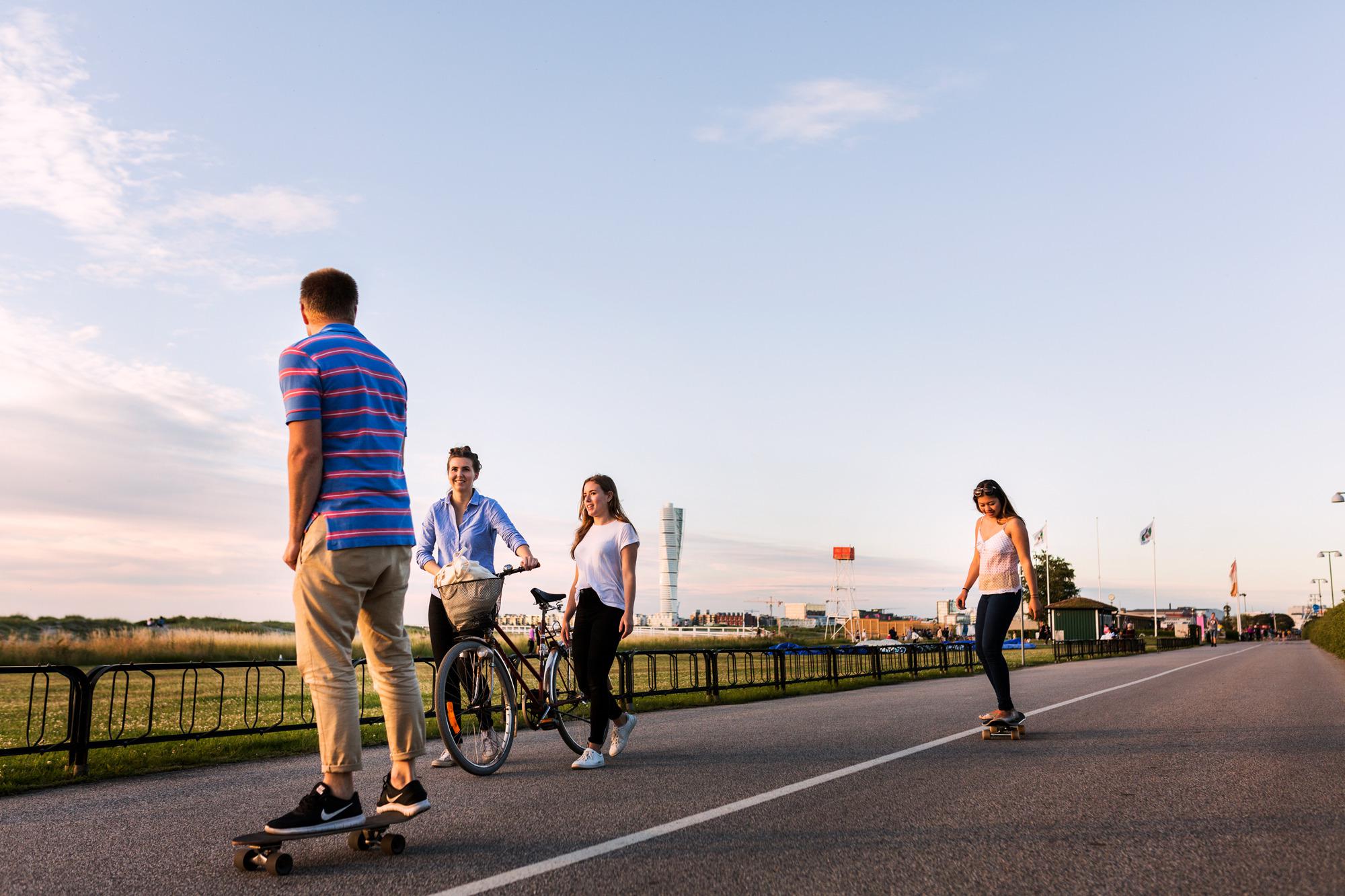 Promenade le long de la plage de Ribersborg à Malmö