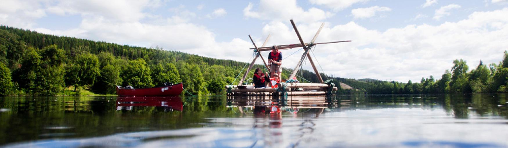 Rafting on Klarälven, Värmland