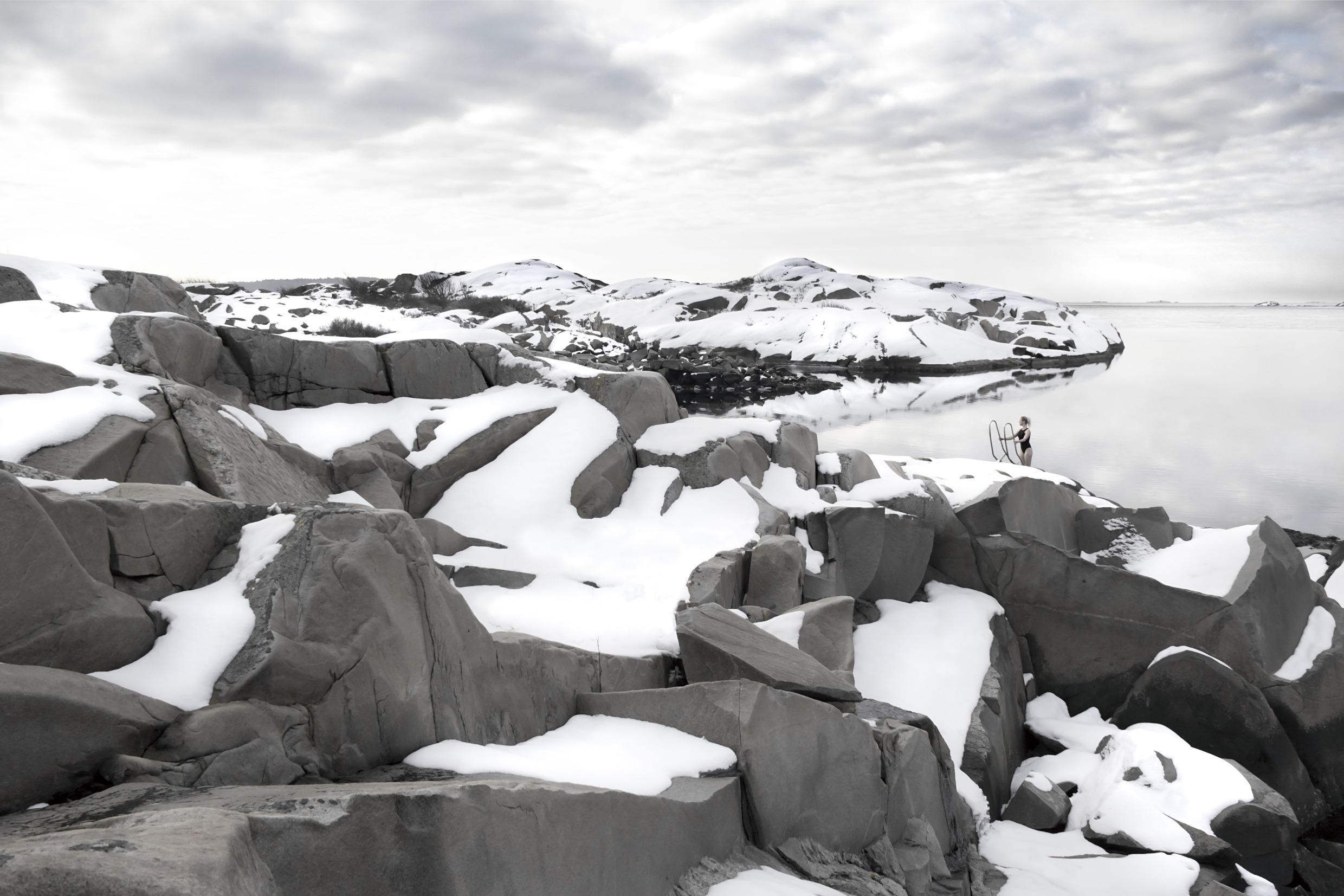 Cold bathing in the archipelago