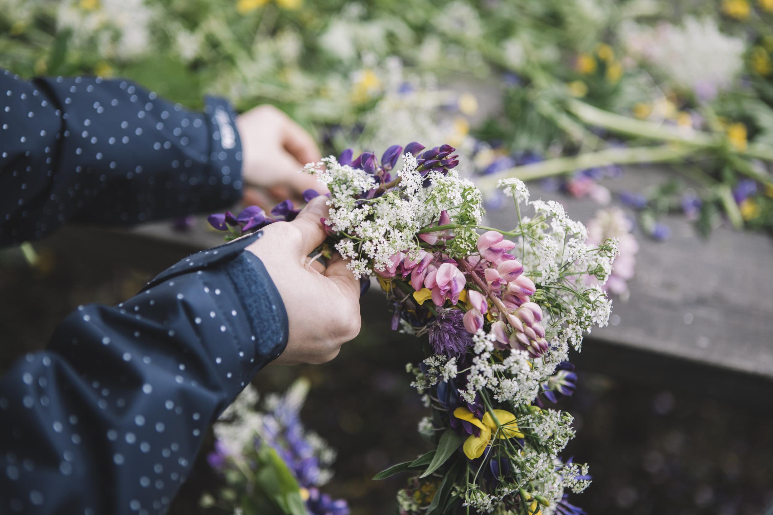 Midsummer flower crown
