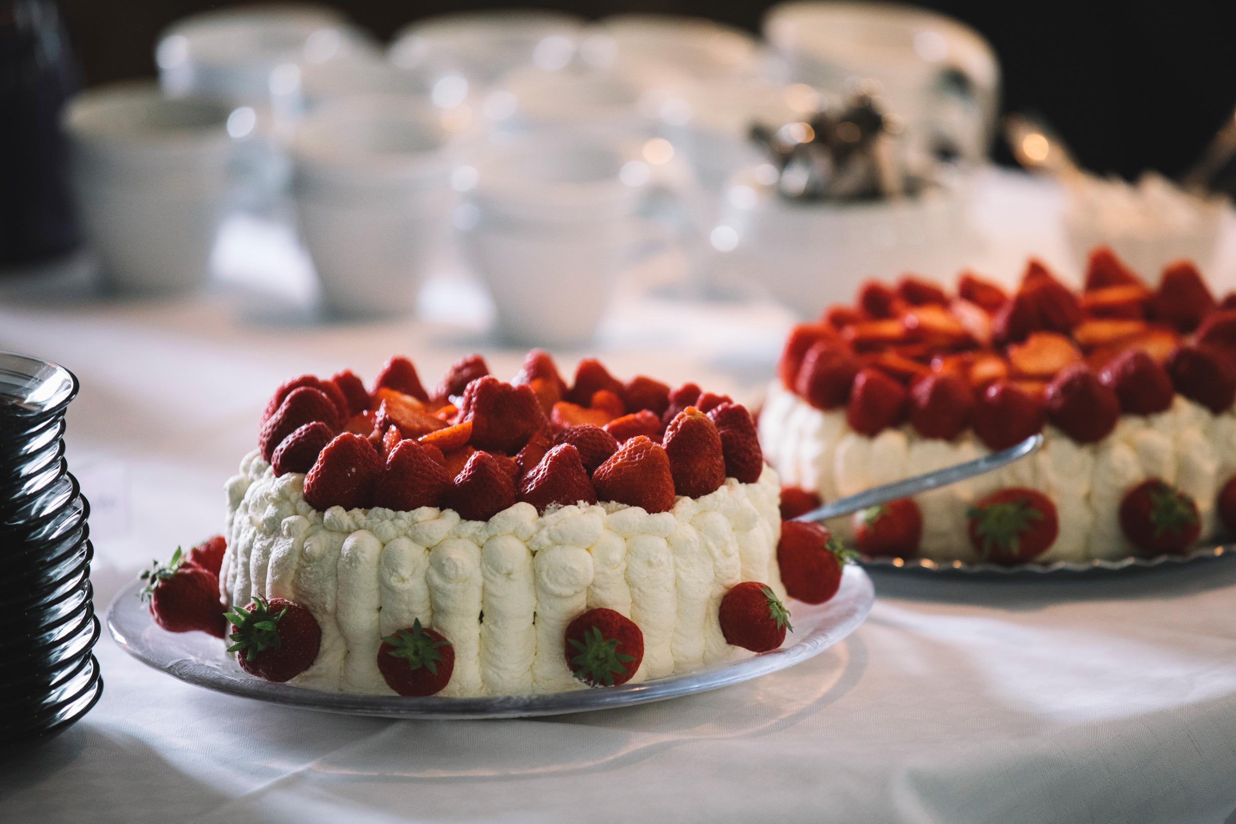 Gâteau suédois aux fraises