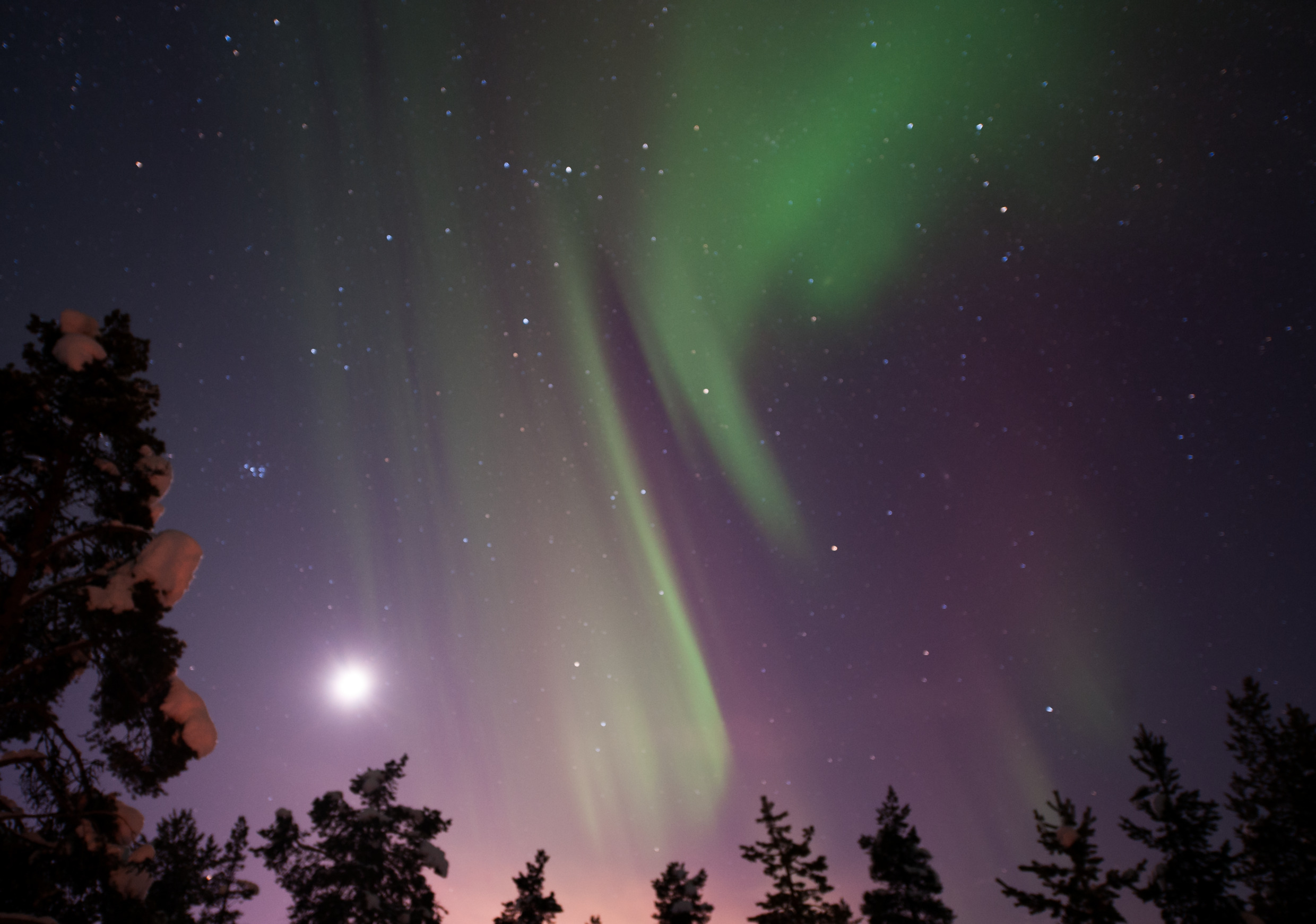 Fotos von Nordlichtern in Schweden