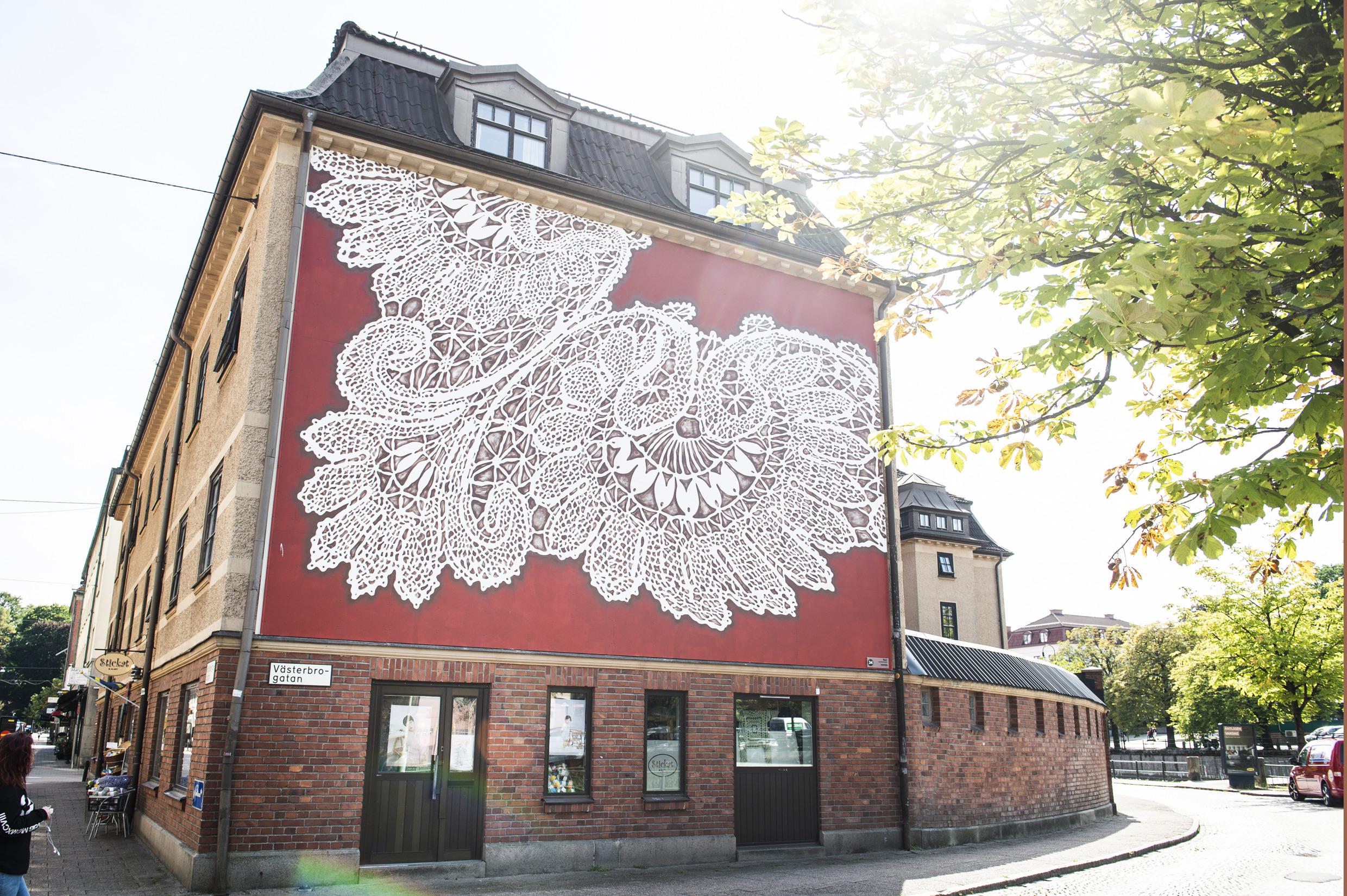 Street art by NeSpoon for No Limit Street Art, Borås