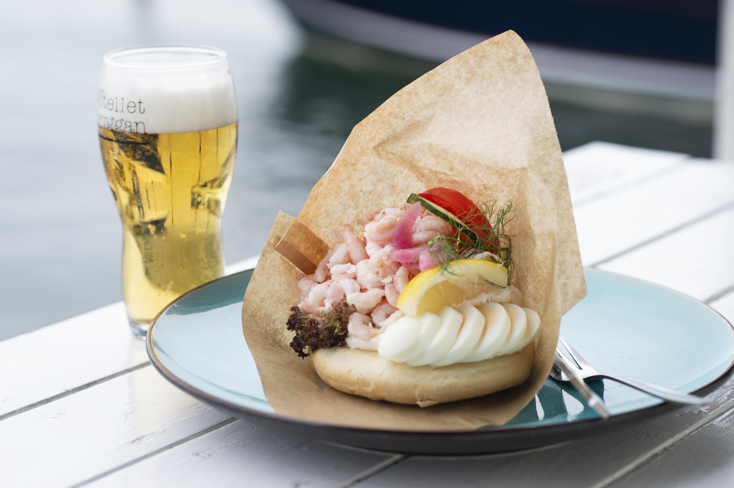 Fresh seafood at Stora Hotellet Bryggan, West Sweden