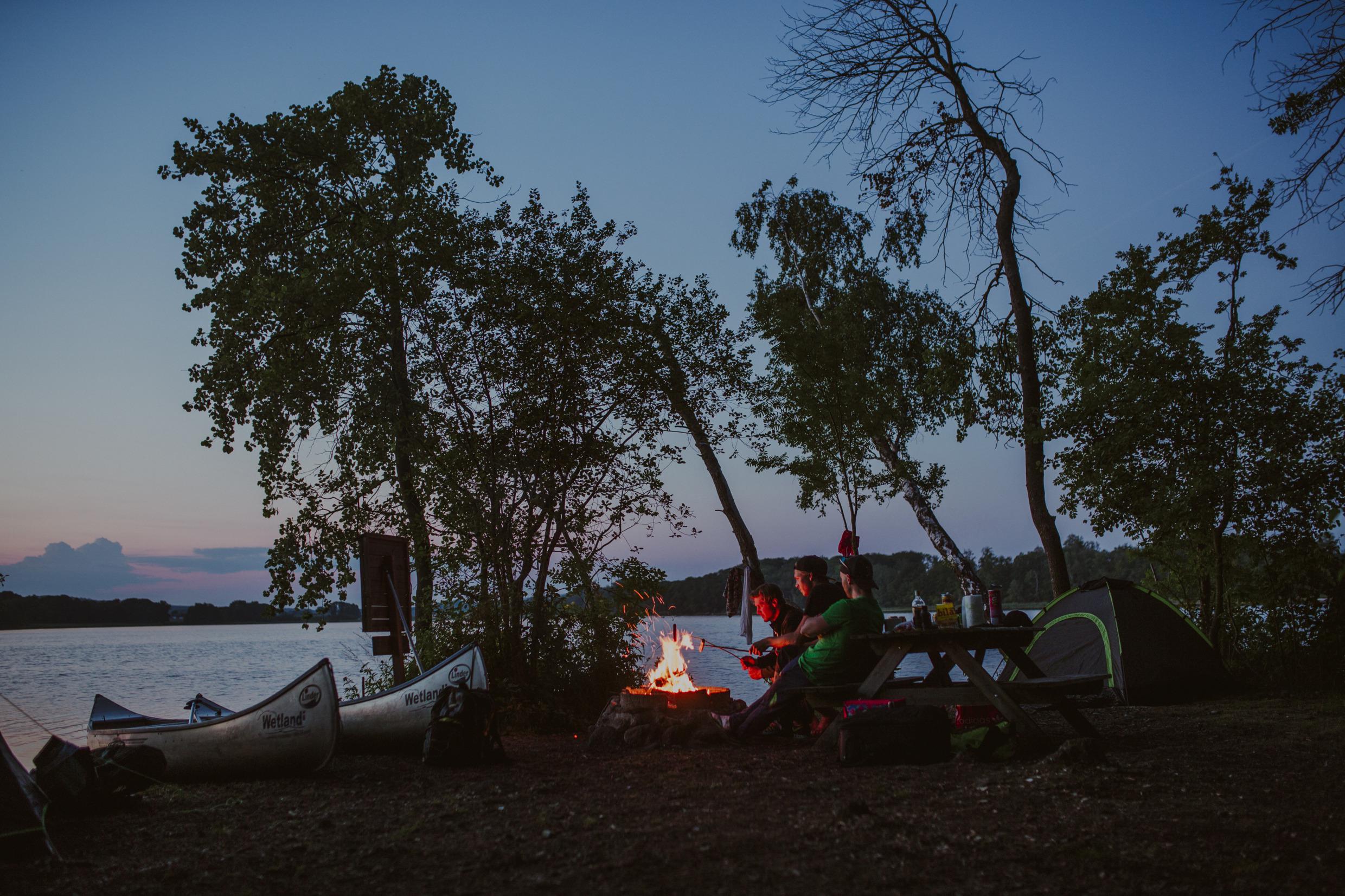 Canoeing on Ivösjön, Skåne