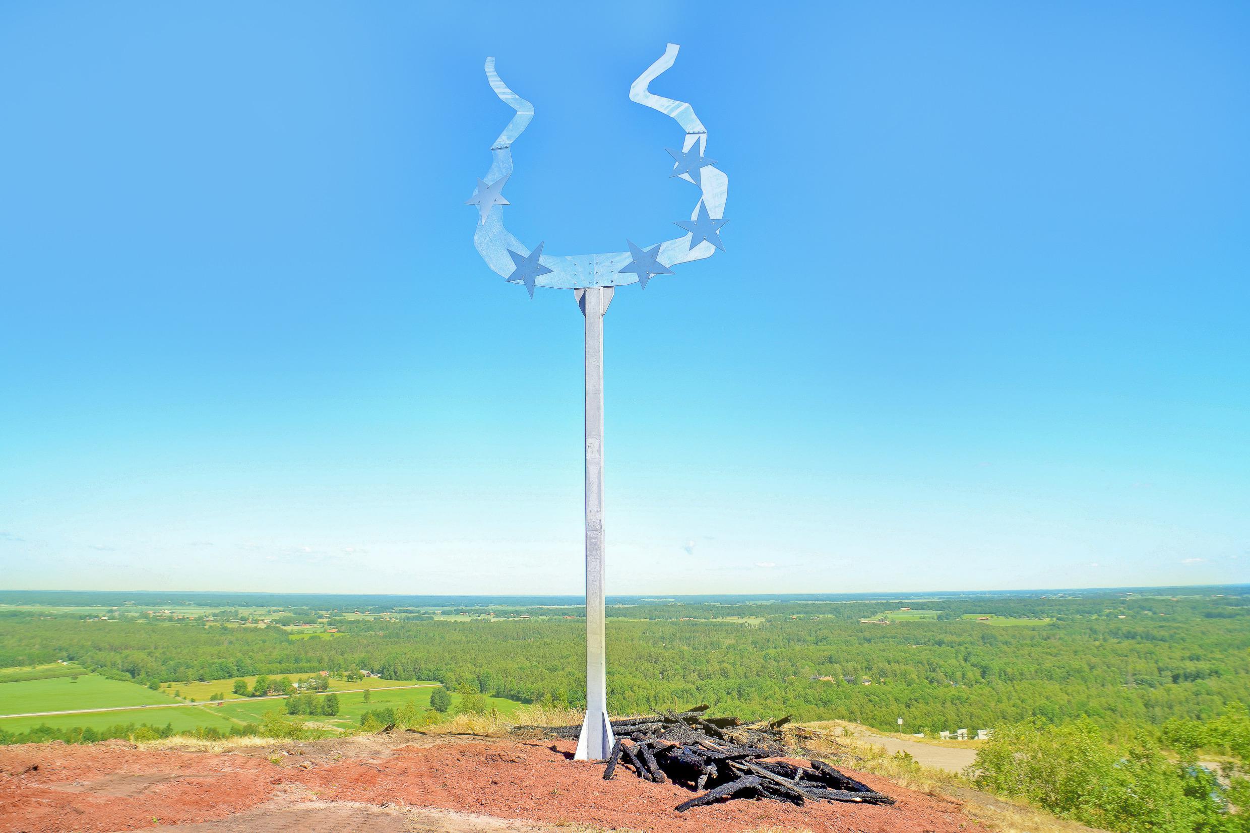 Kunst auf dem Hügel in Kumla