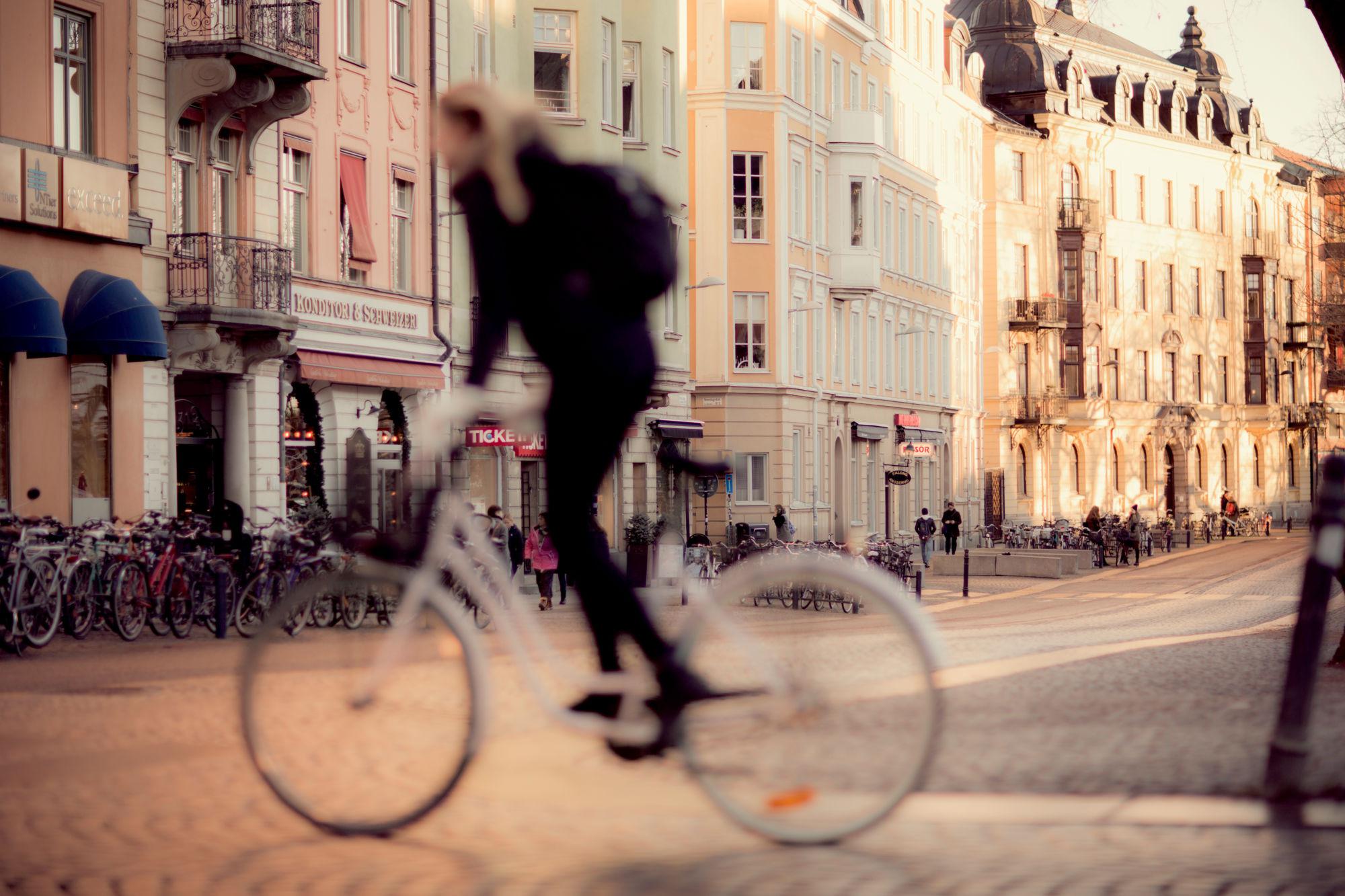 Faire du vélo à Uppsala