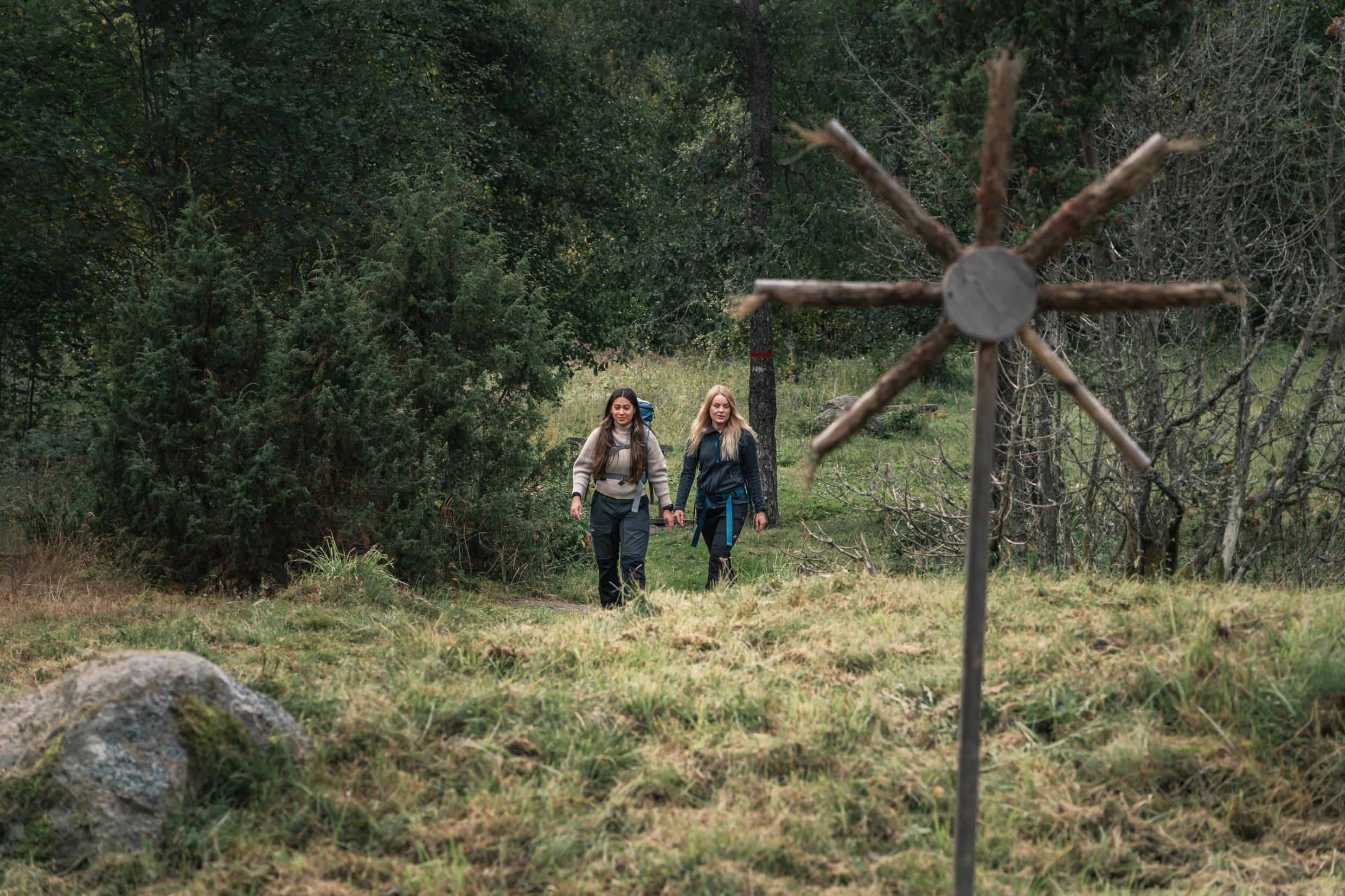 Wandern auf dem Wanderweg Uppland