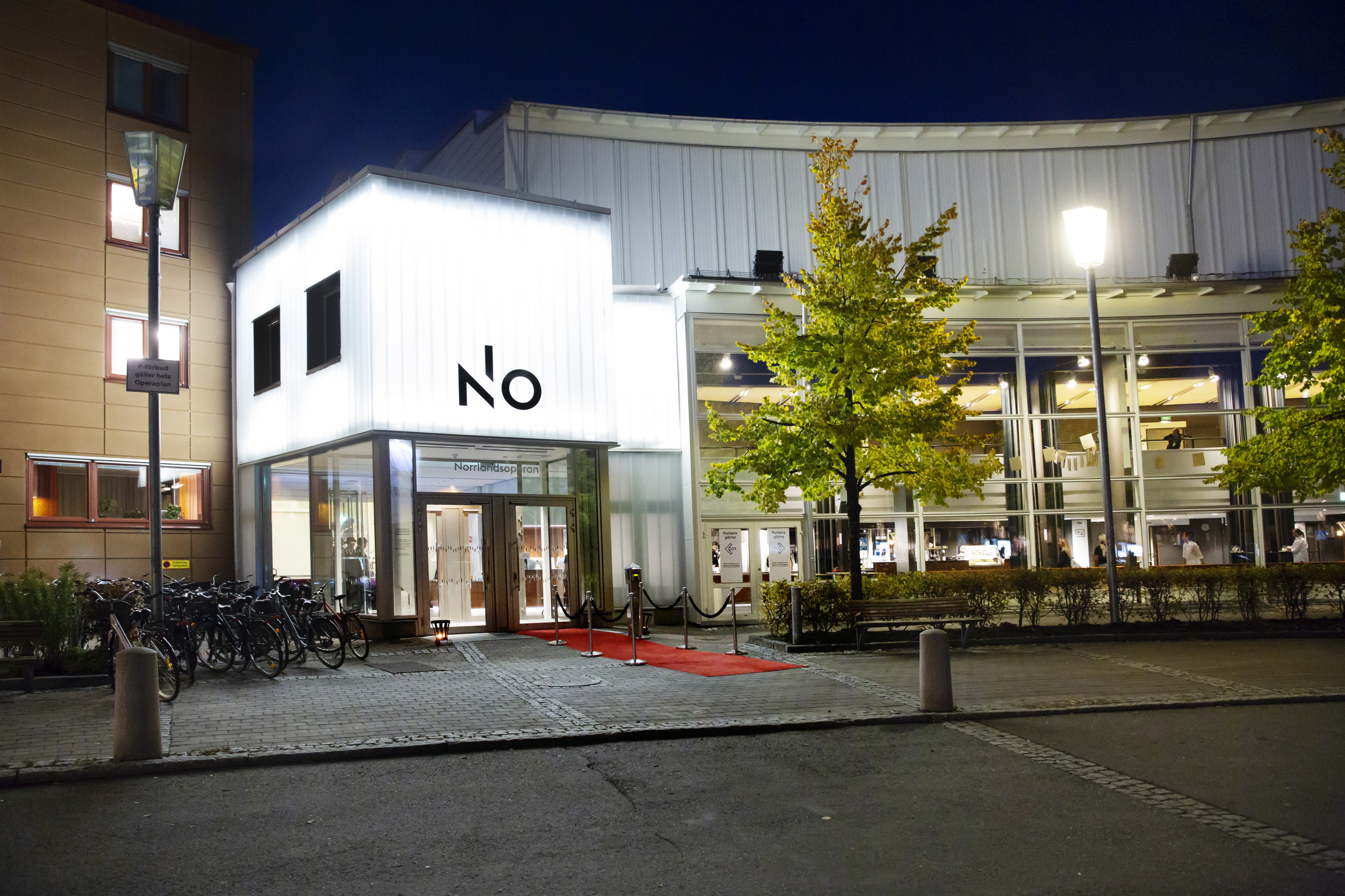 Das Außengebäude der Norrlandsoperan in Umeå.