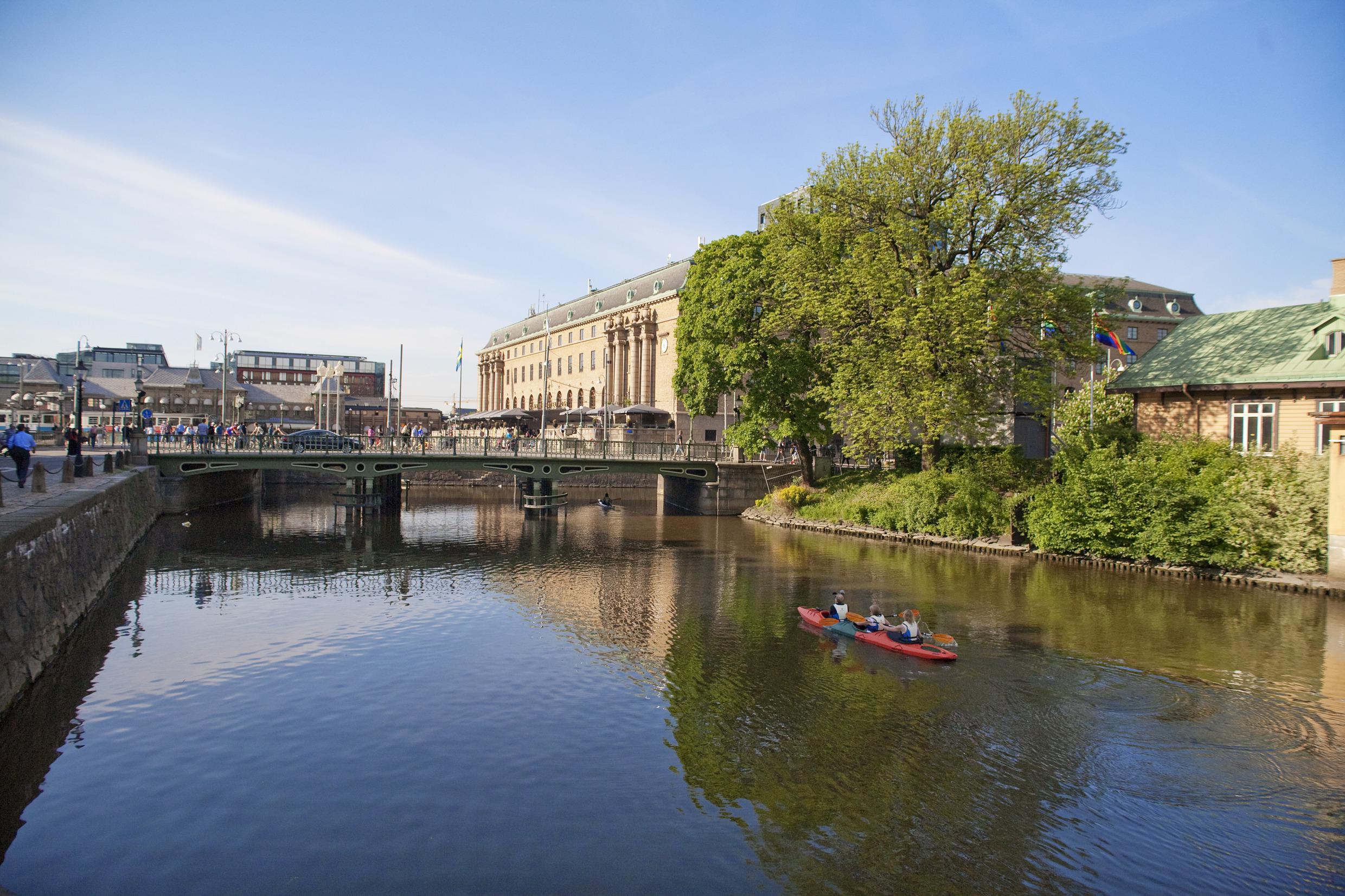 Kajakfahren in der Stadt Göteborg