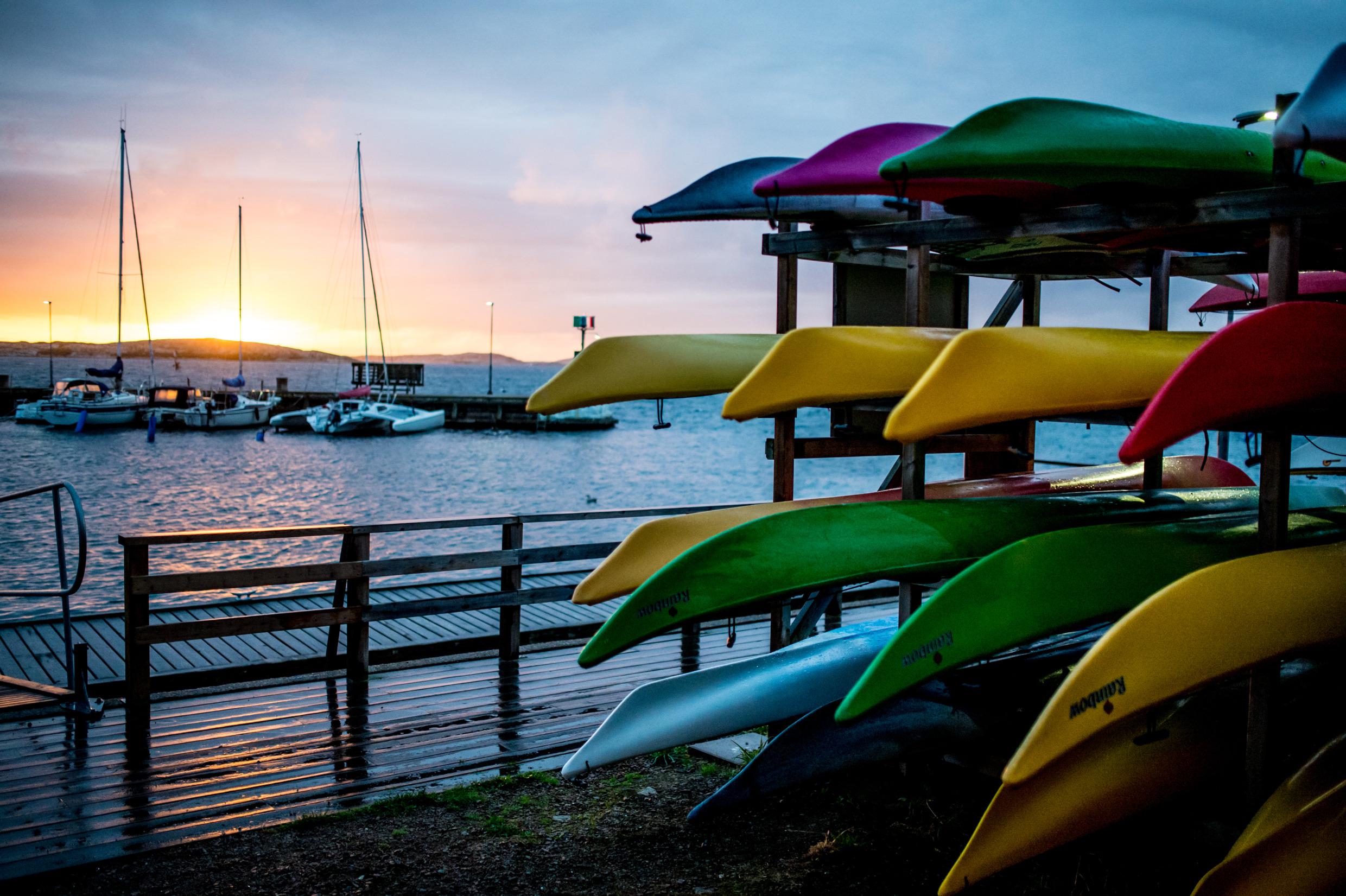 Coucher de soleil dan l'Ouest de la Suède