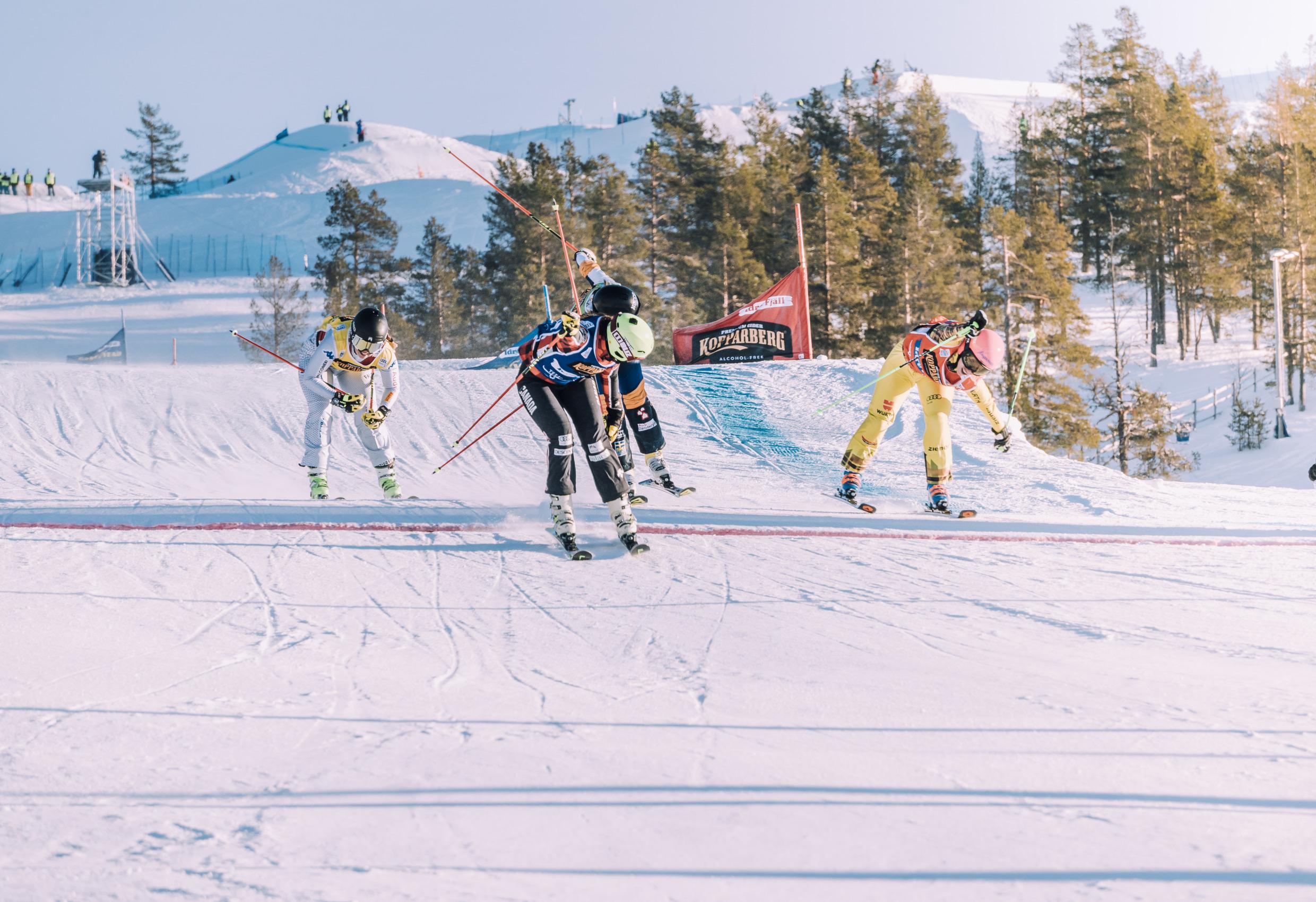 Ski cross i Idre fjäll, Dalarna