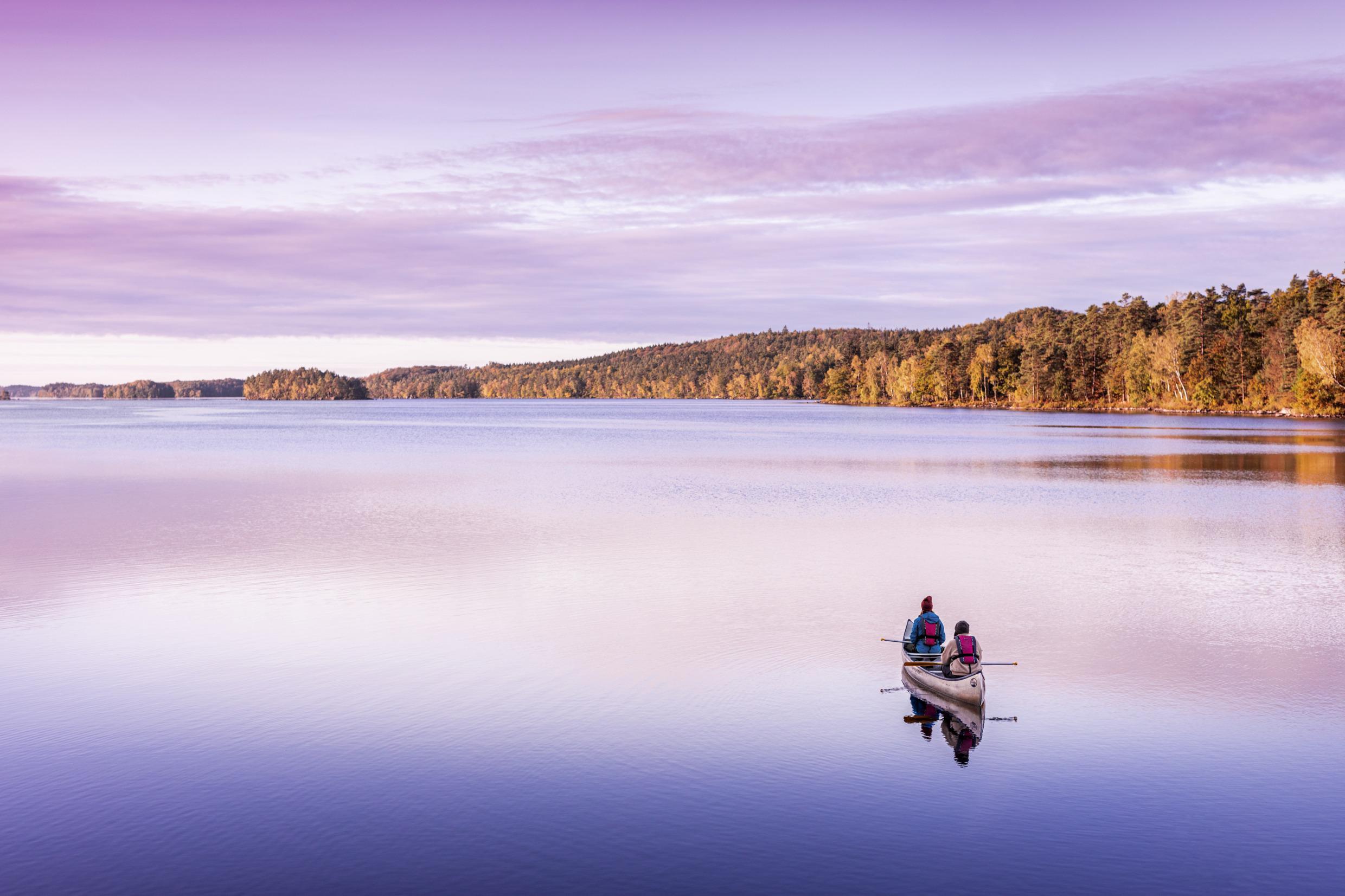 Canoë sur le lac Immeln