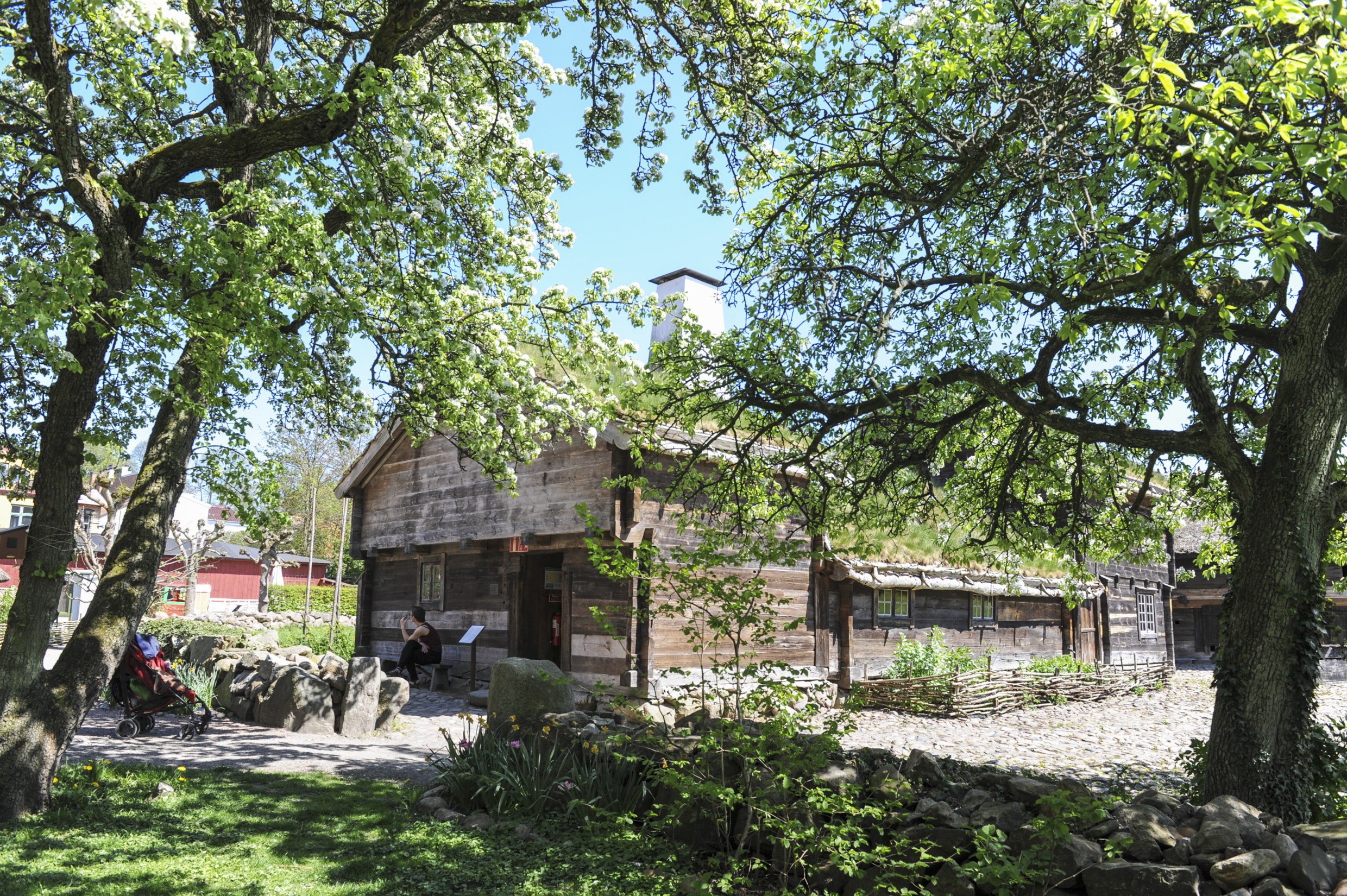 Ein mittelalterliches Haus im Kulturen Museum.
