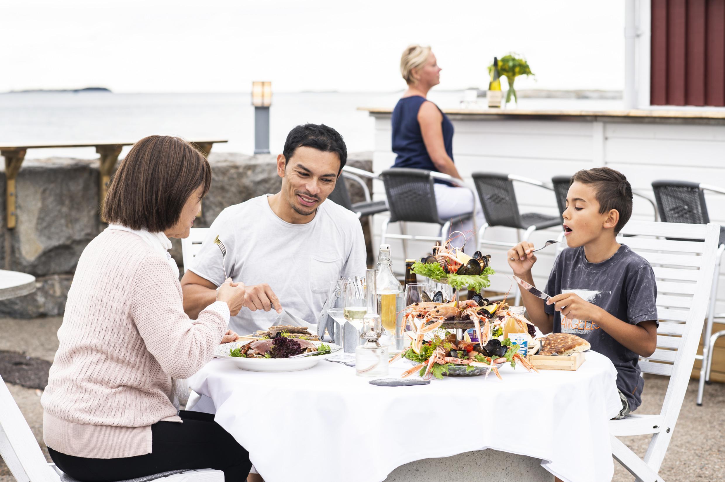 Meeresfrüchte im Tullhuset, Hönö