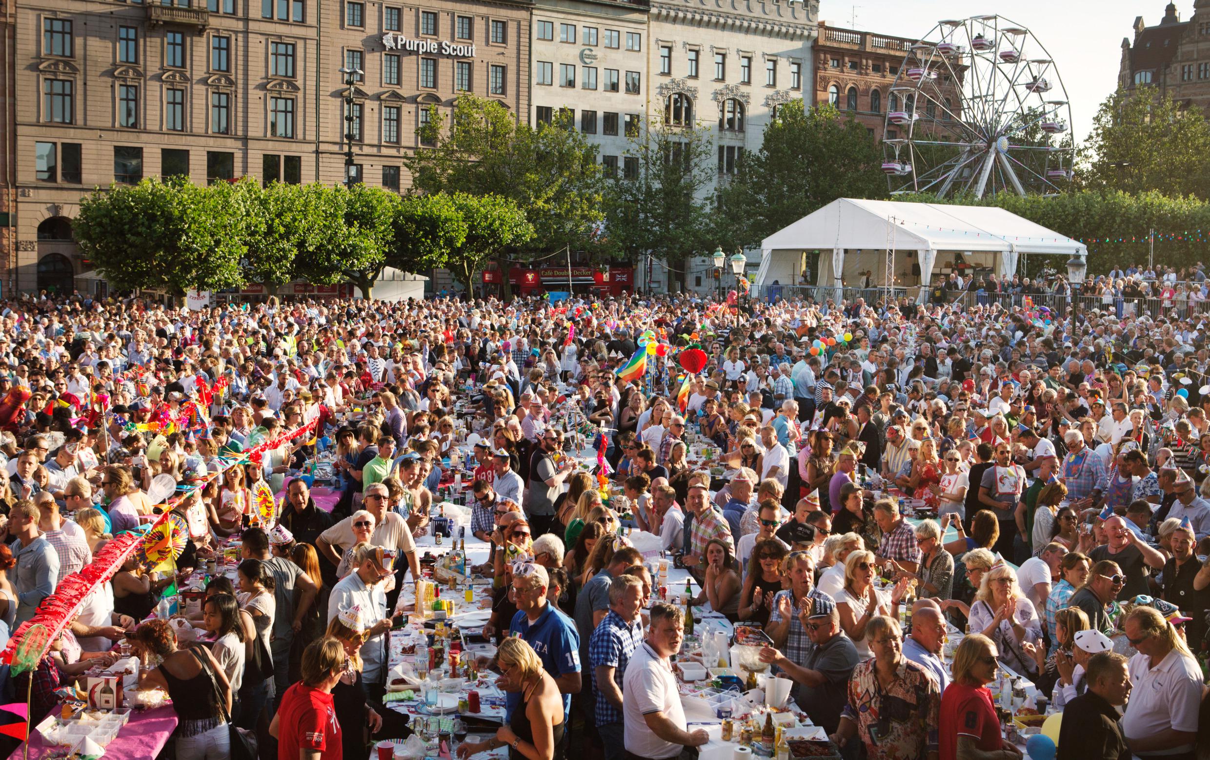 Krebs-Party beim Malmö-Festival