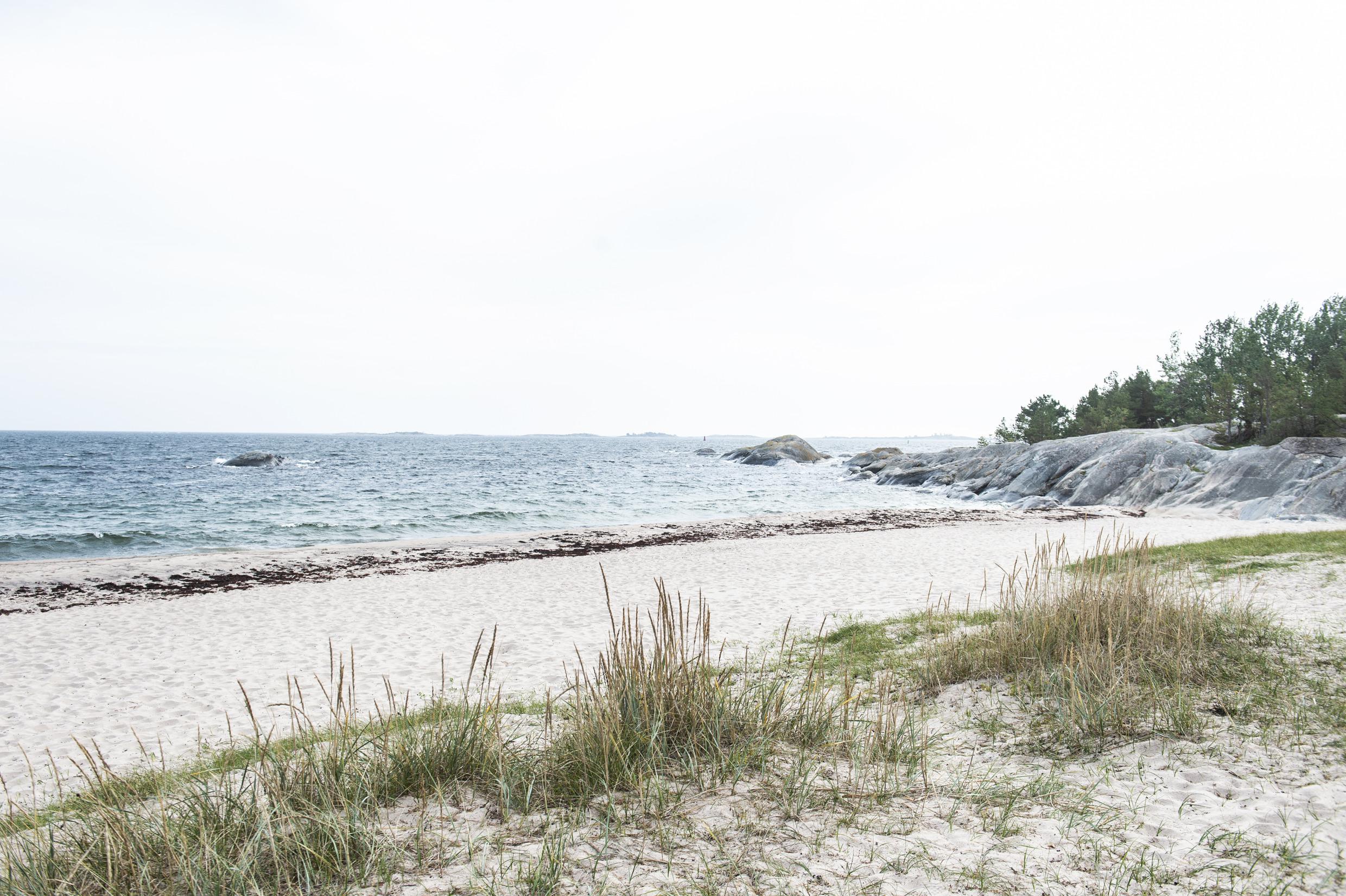 Trouville beach on the island of Sandön, Stockholm