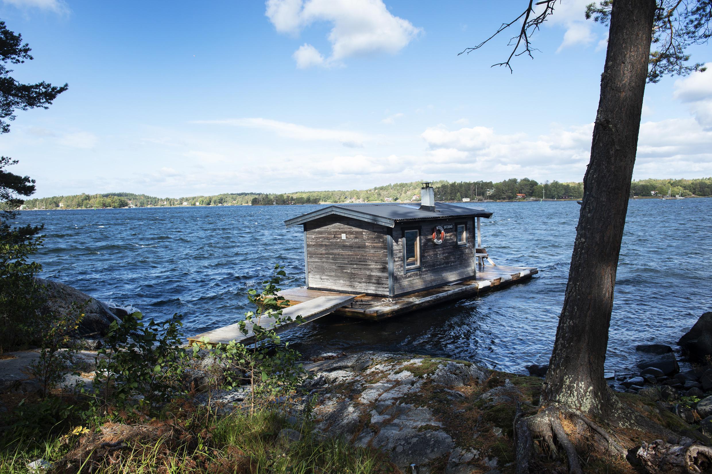 Sauna in den Stockholmer Schären