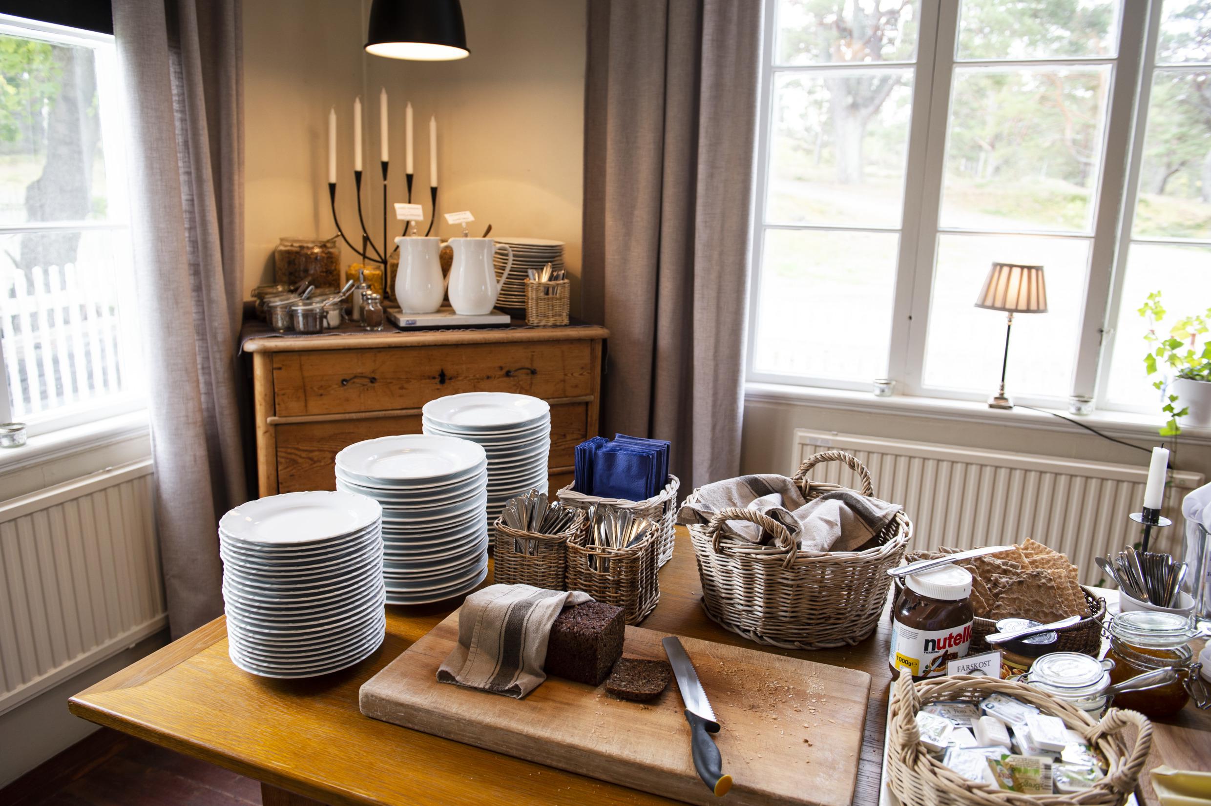 Breakfast at Missionshuset in Sandhamn, Stockholm