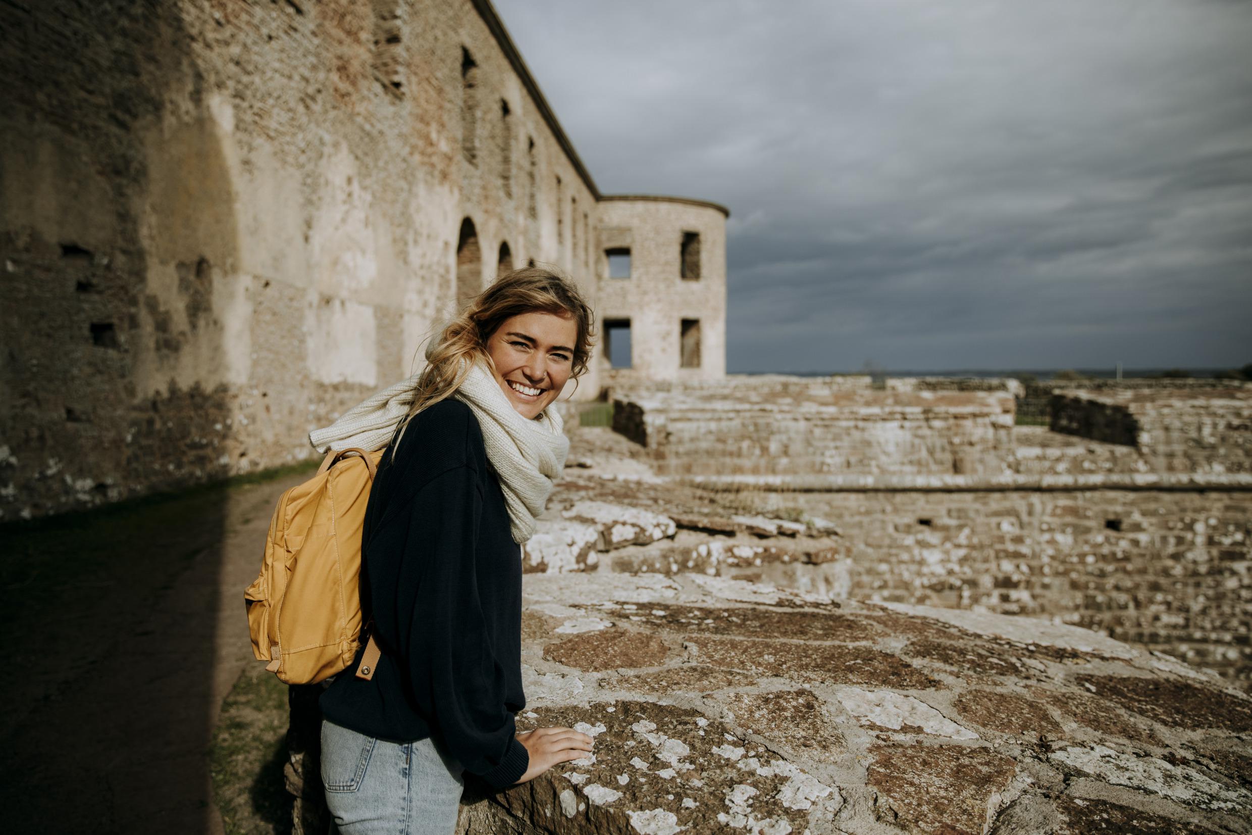 Die Ruinen der Burg Borgholm auf Öland