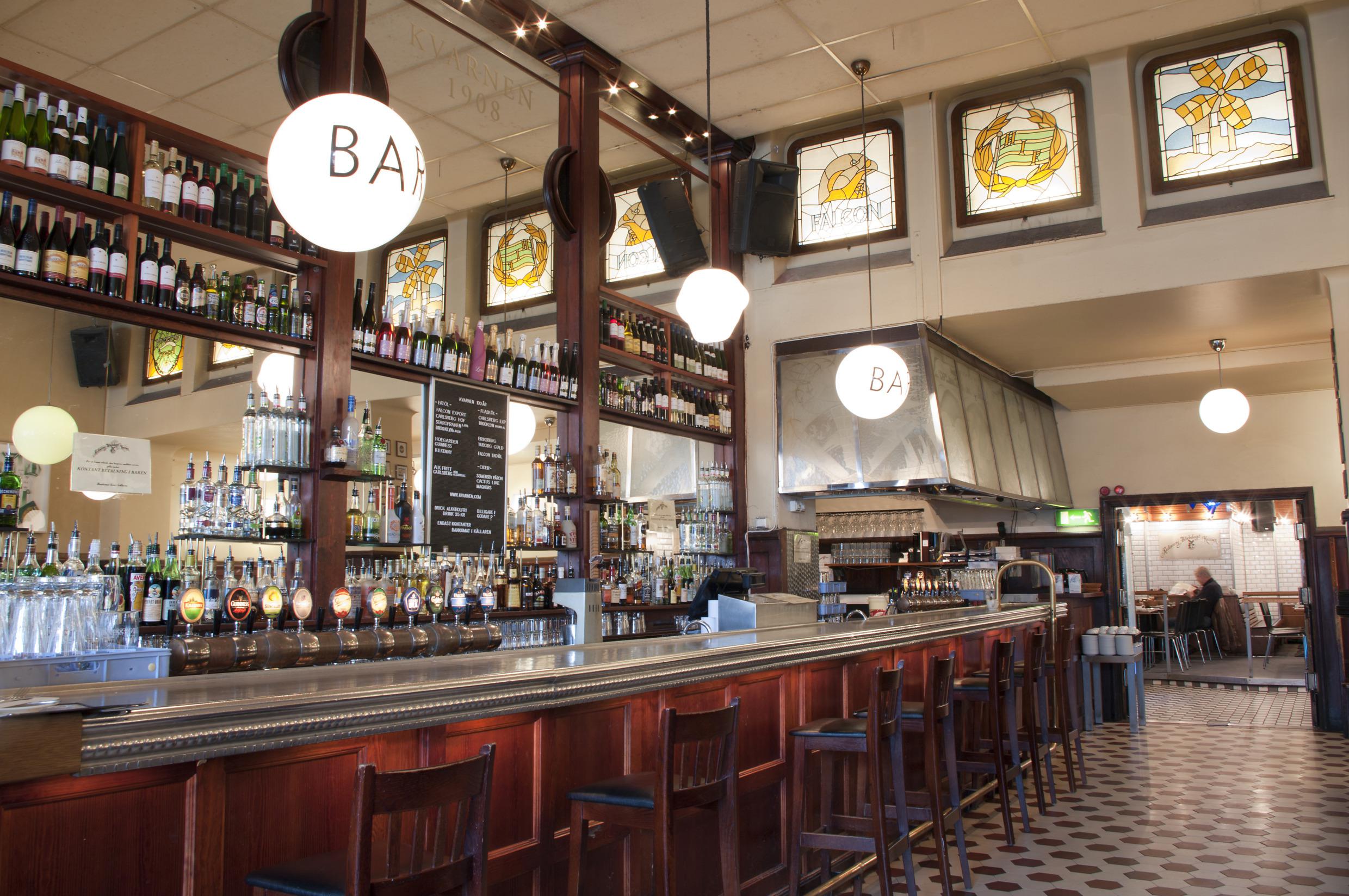 Le bar du restaurant Kvarnen.