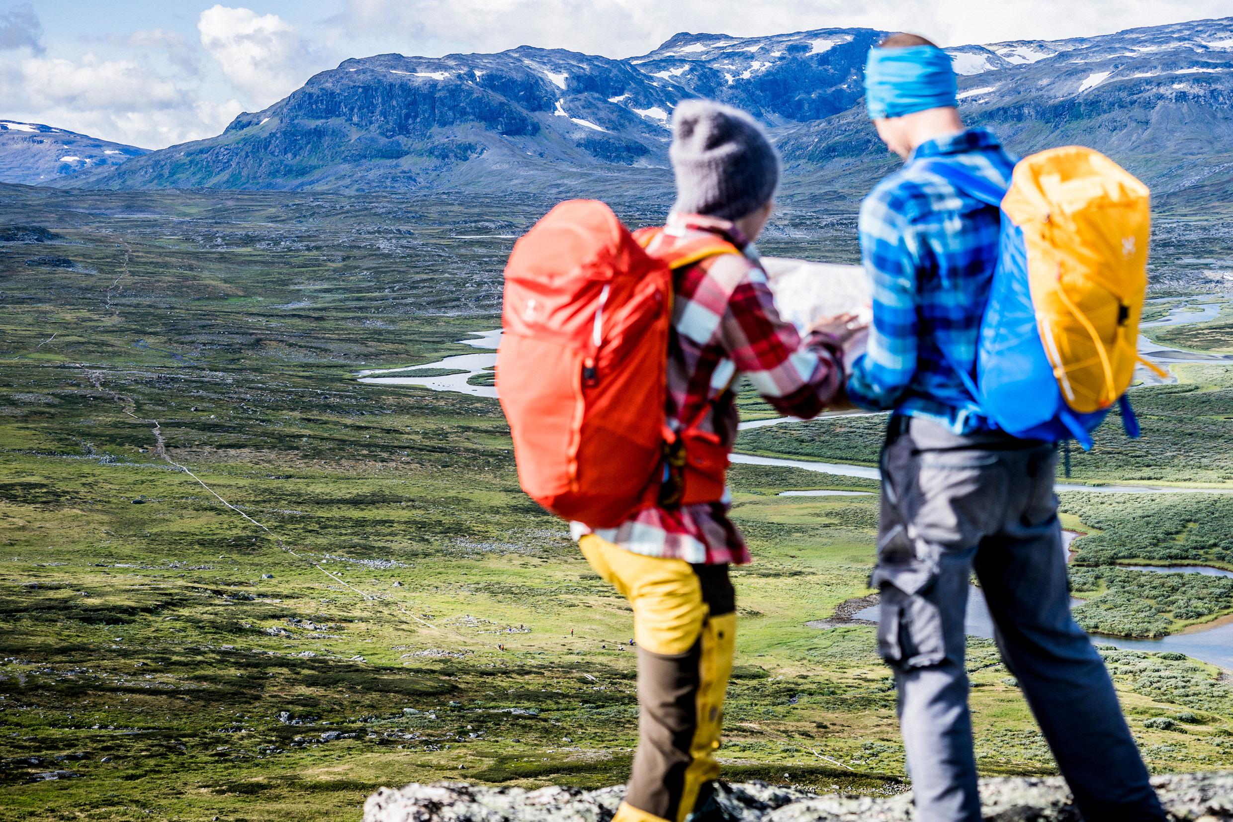 Randonnée le long de la voie royale, Laponie suédoise