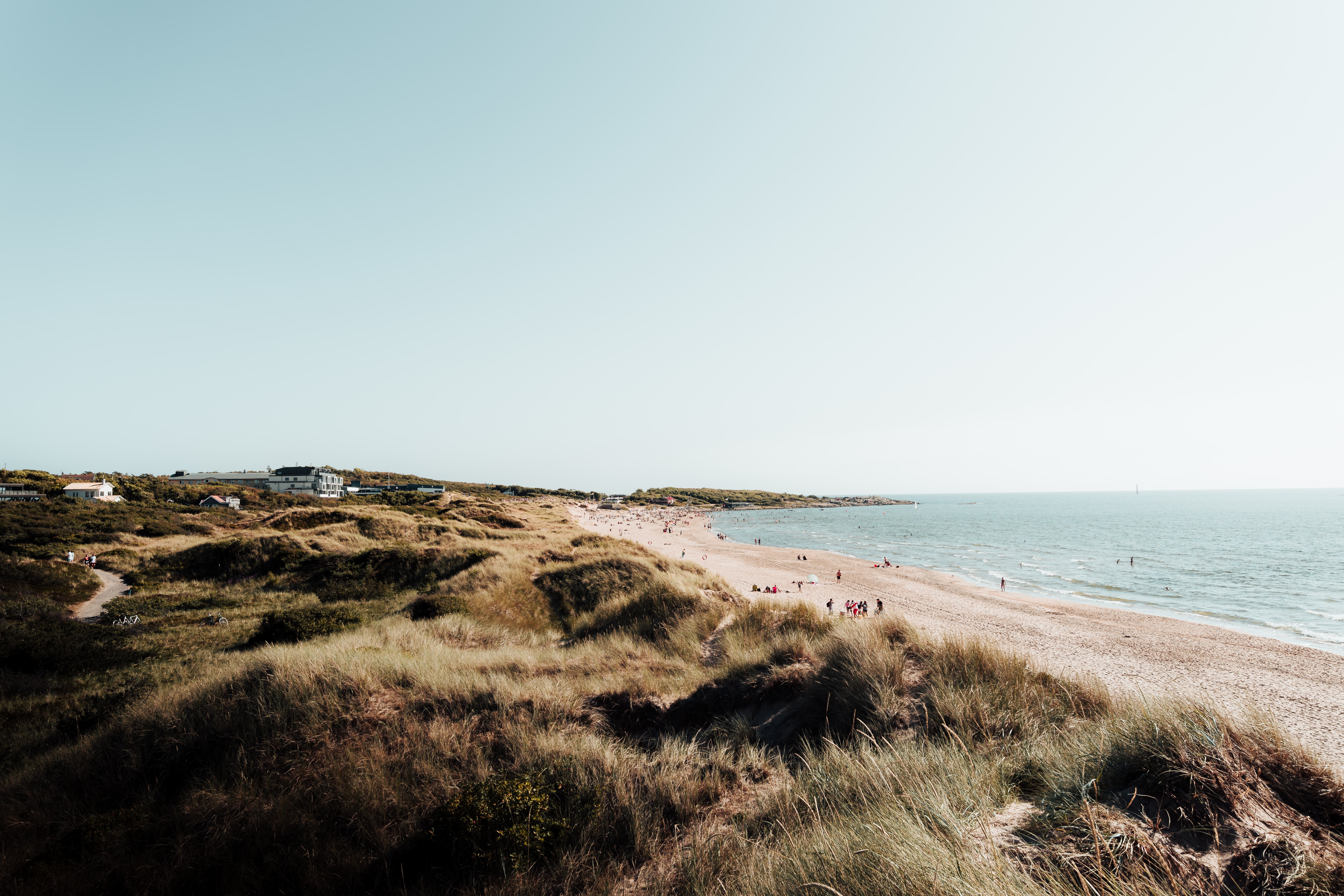 View on the beach of Tylösand