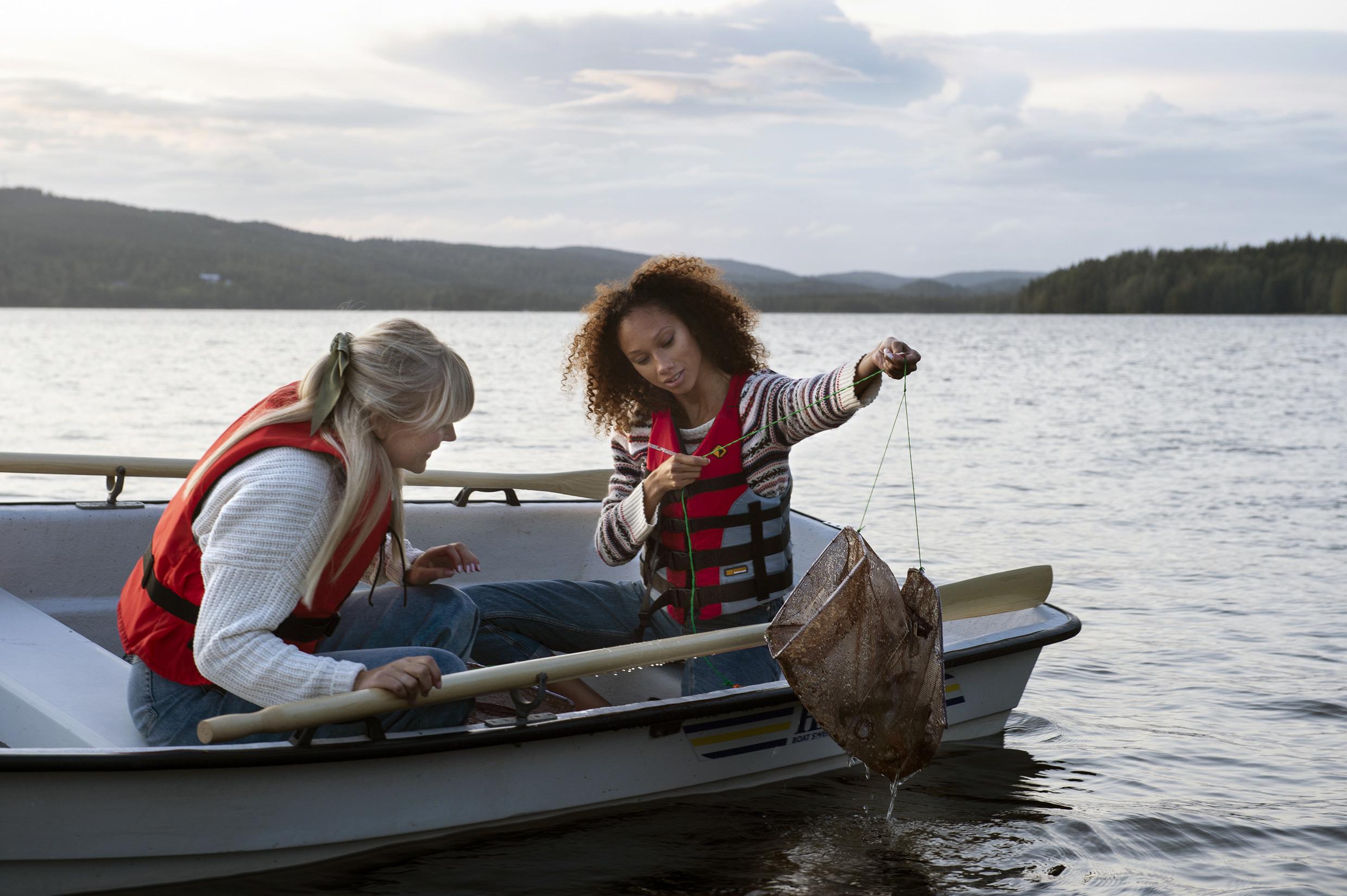 Vissen op rivierkreeften