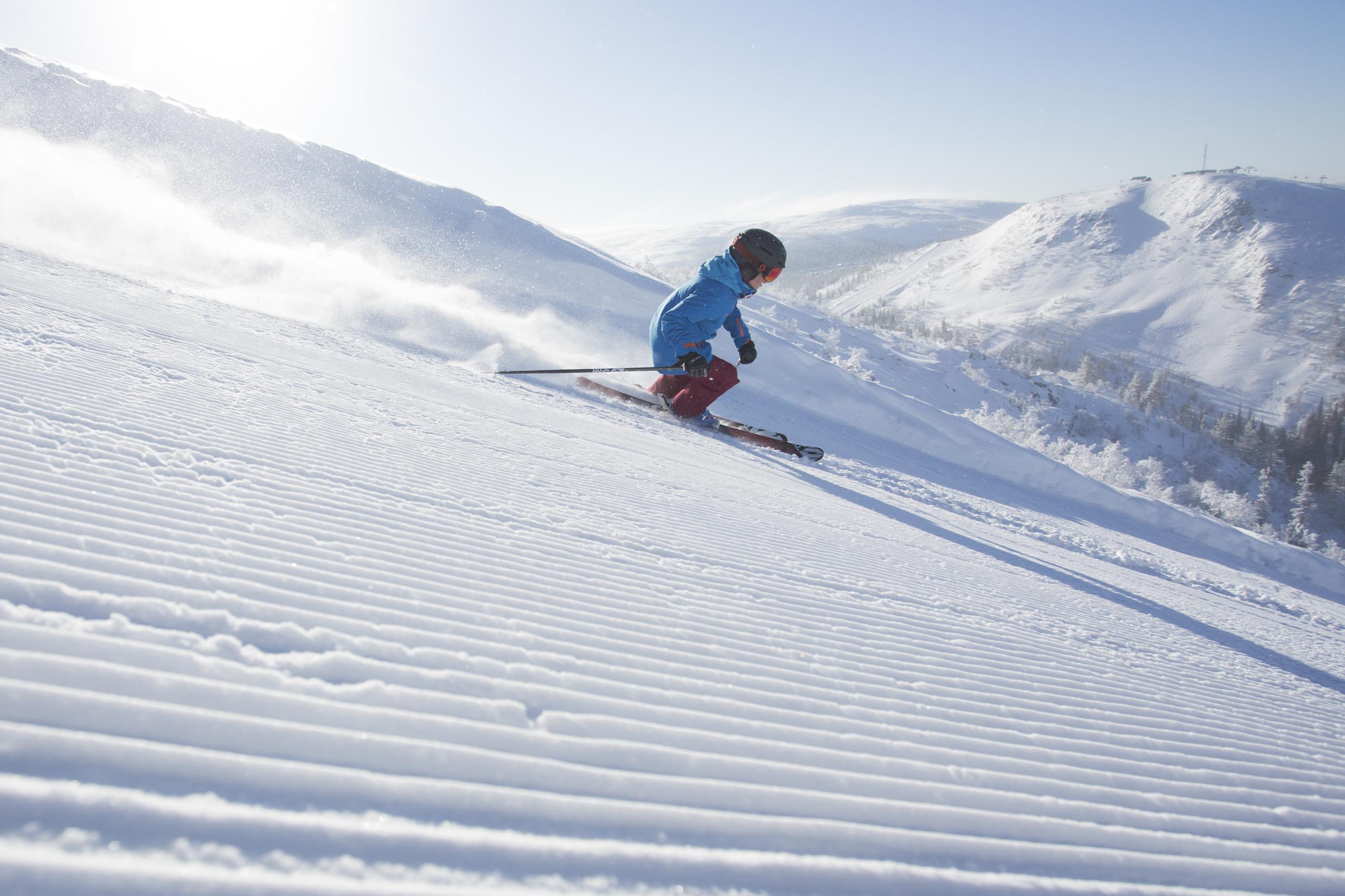 Alpines Skifahren in Vemdalen