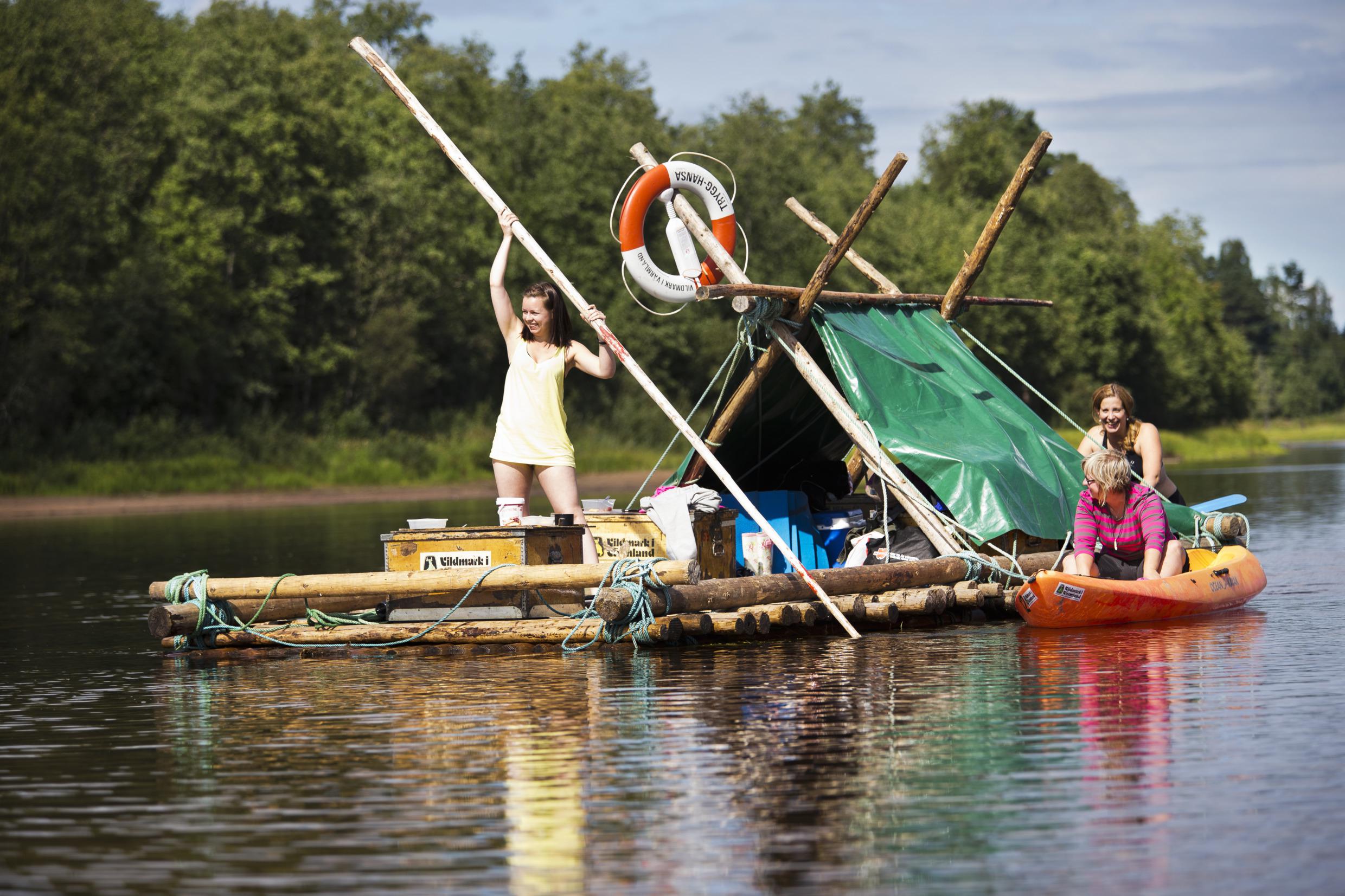 Radeaux dans le Värmland
