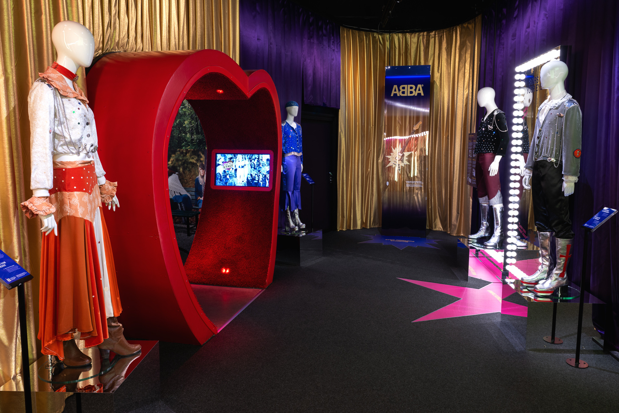 Die Waterloo-Ausstellung im Abba The Museum in Stockholm.