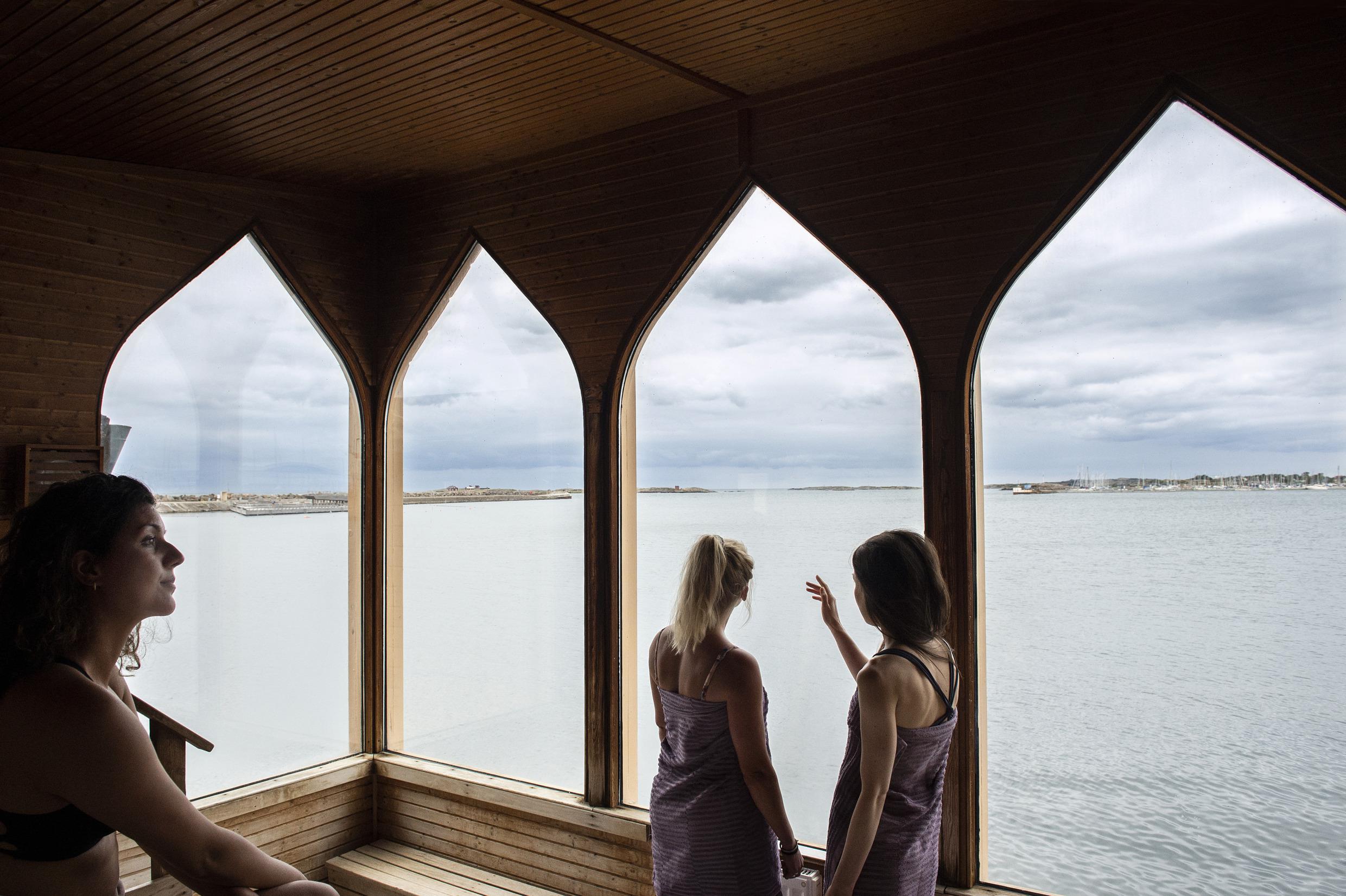 Bains froids en plein air