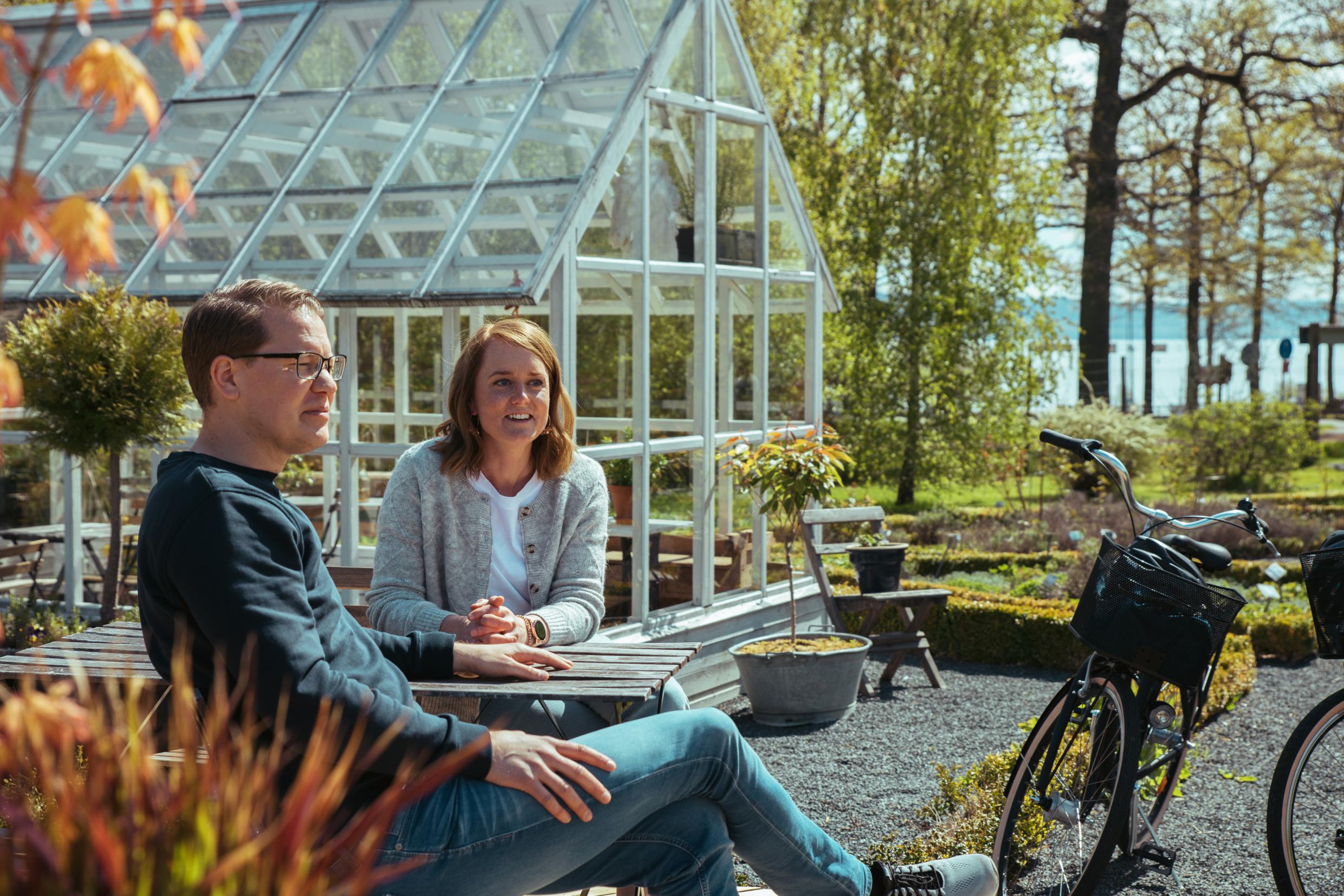 Der Garten von Wisingsborg in Småland